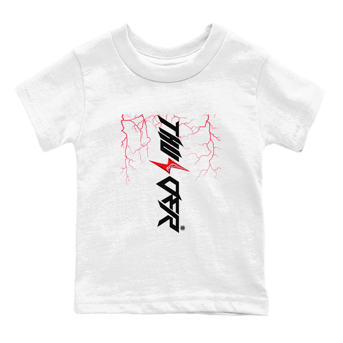 Lightning Thunder snkmatch Tees Kids - Air Jordan 4 Red Thunder