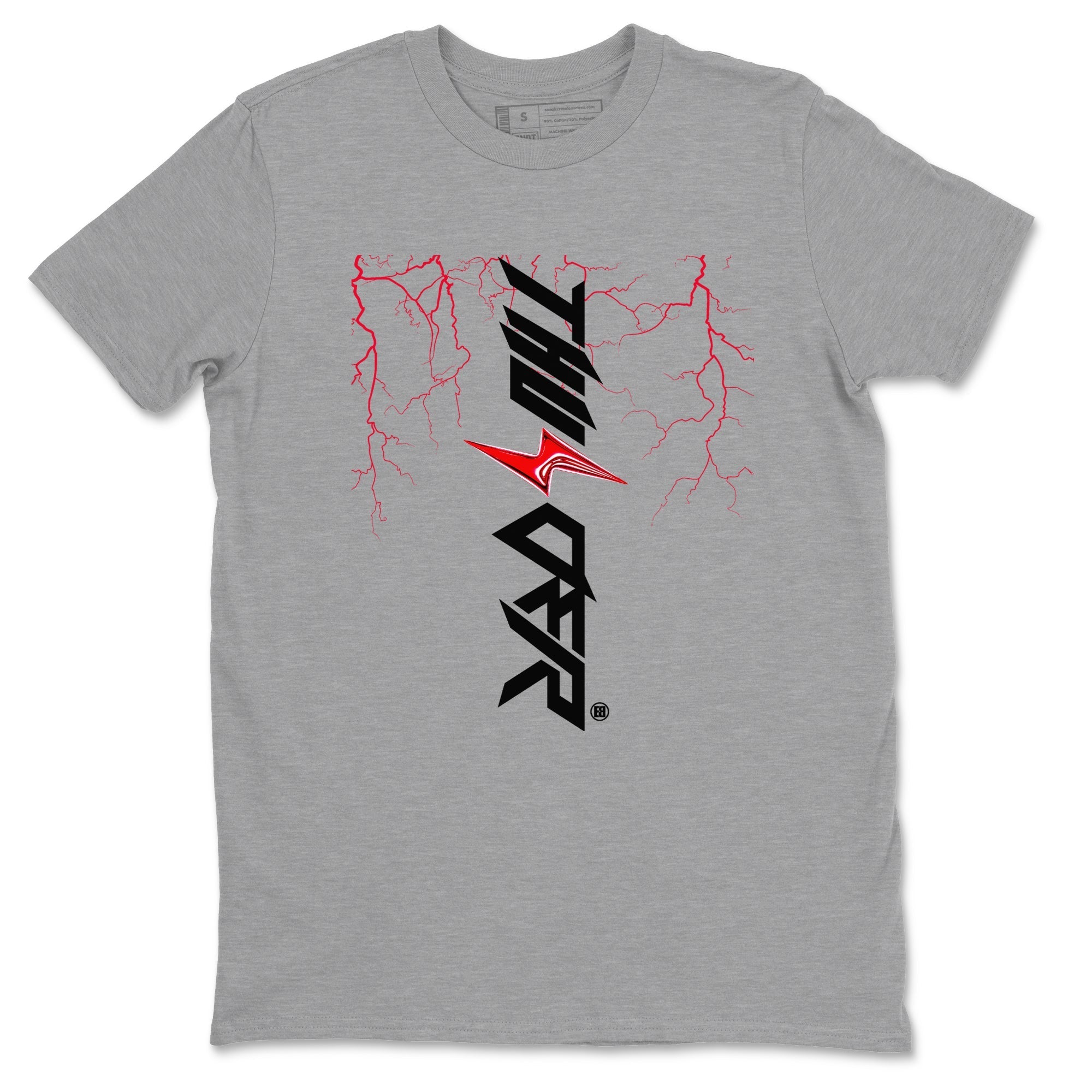 Lightning Thunder snkmatch Tees - Air Jordan 4 Red Thunder
