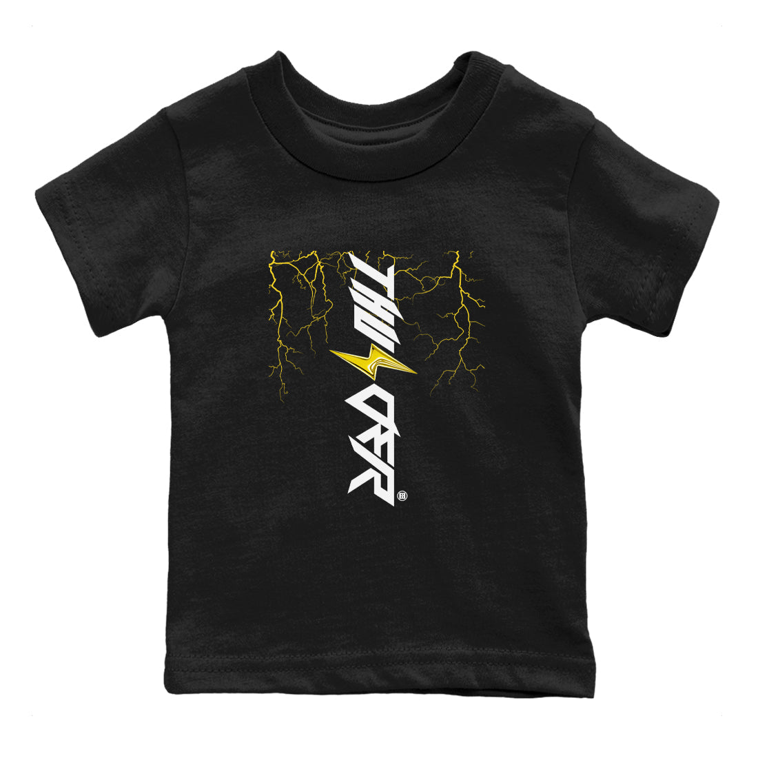 Lightning Thunder snkmatch Tees Kids - Air Jordan 4 Thunder
