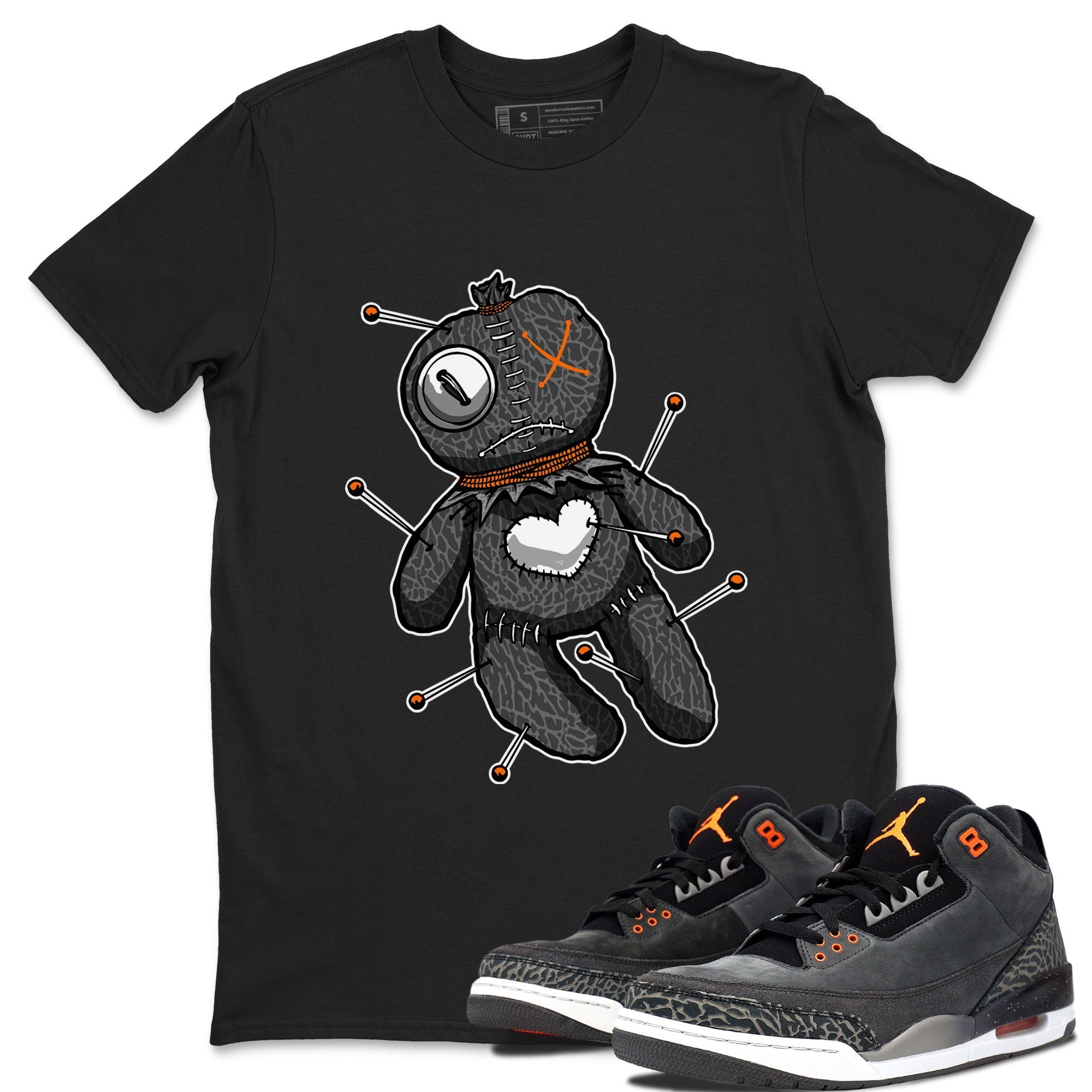 Linen Voodoo Doll snkmatch Tee - Air Jordan 3 Fear