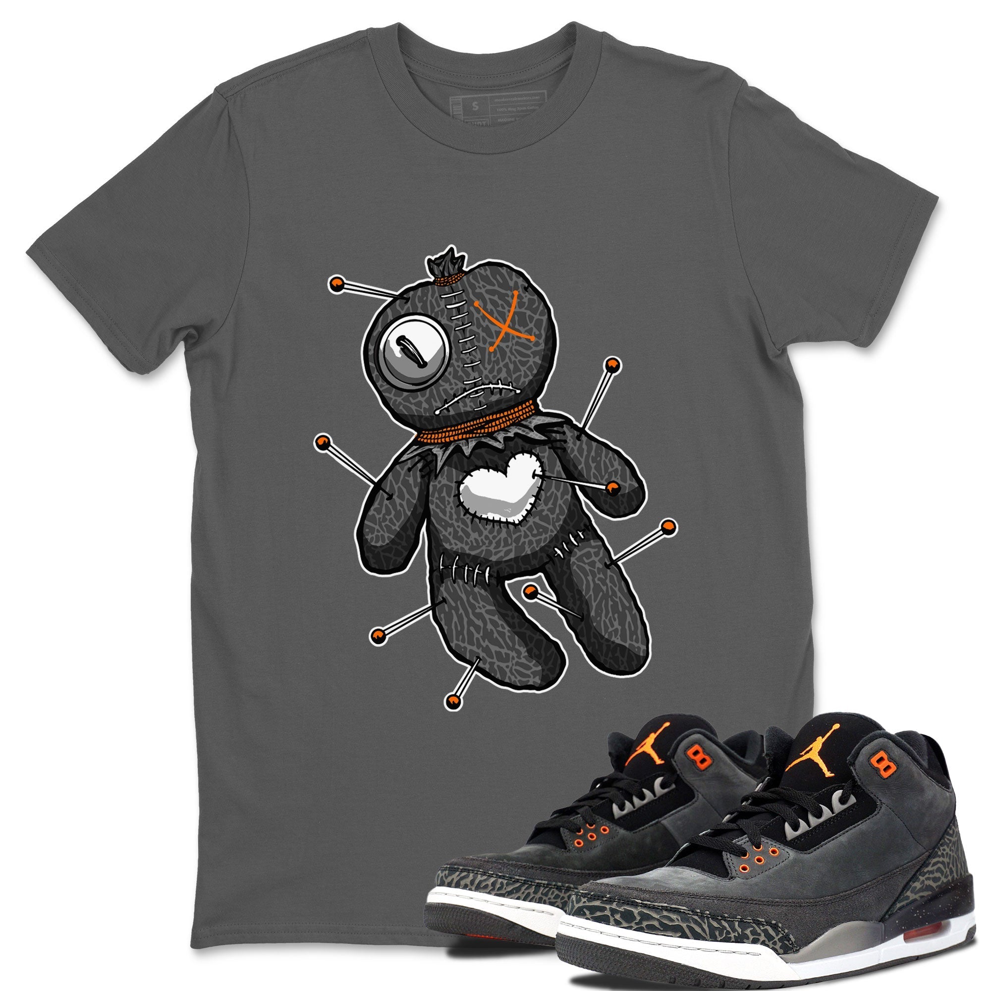 Linen Voodoo Doll snkmatch Tee - Air Jordan 3 Fear