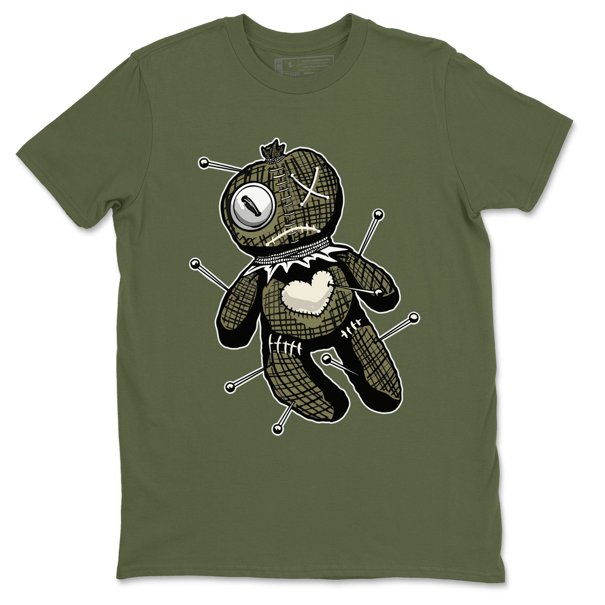 Linen Voodoo Doll snkmatch Tee - Air Jordan 4 Medium Olive