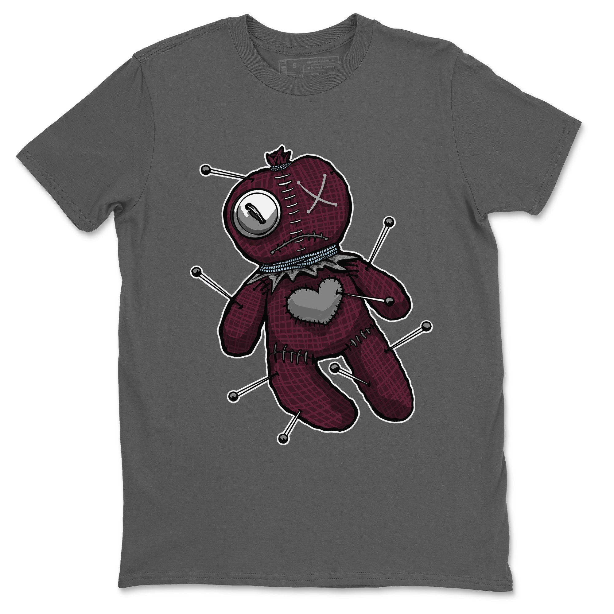 Linen Voodoo Doll Unisex Tops - Air Jordan 5 Burgundy
