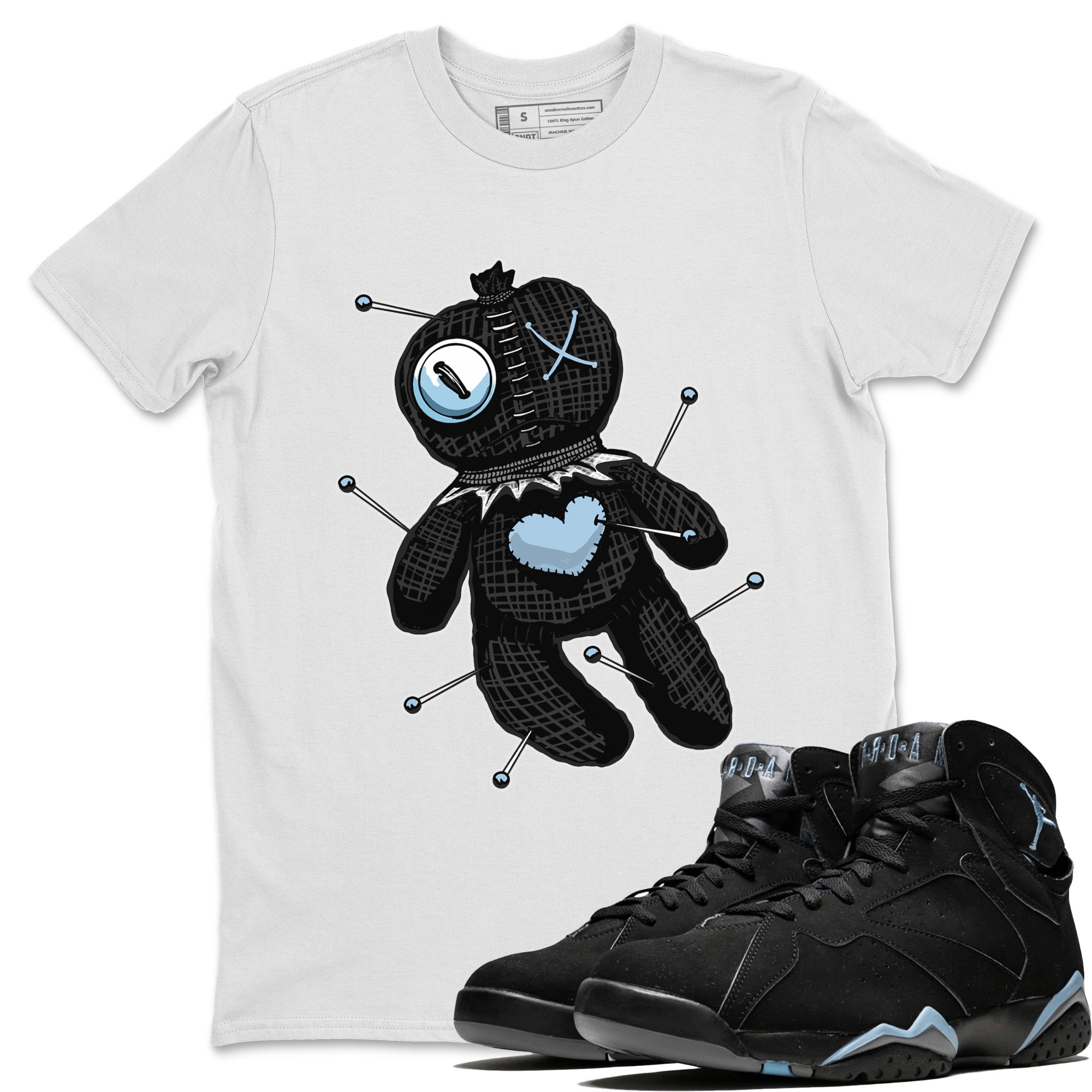 Linen Voodoo Doll Unisex Tops - Air Jordan 7 Chambray
