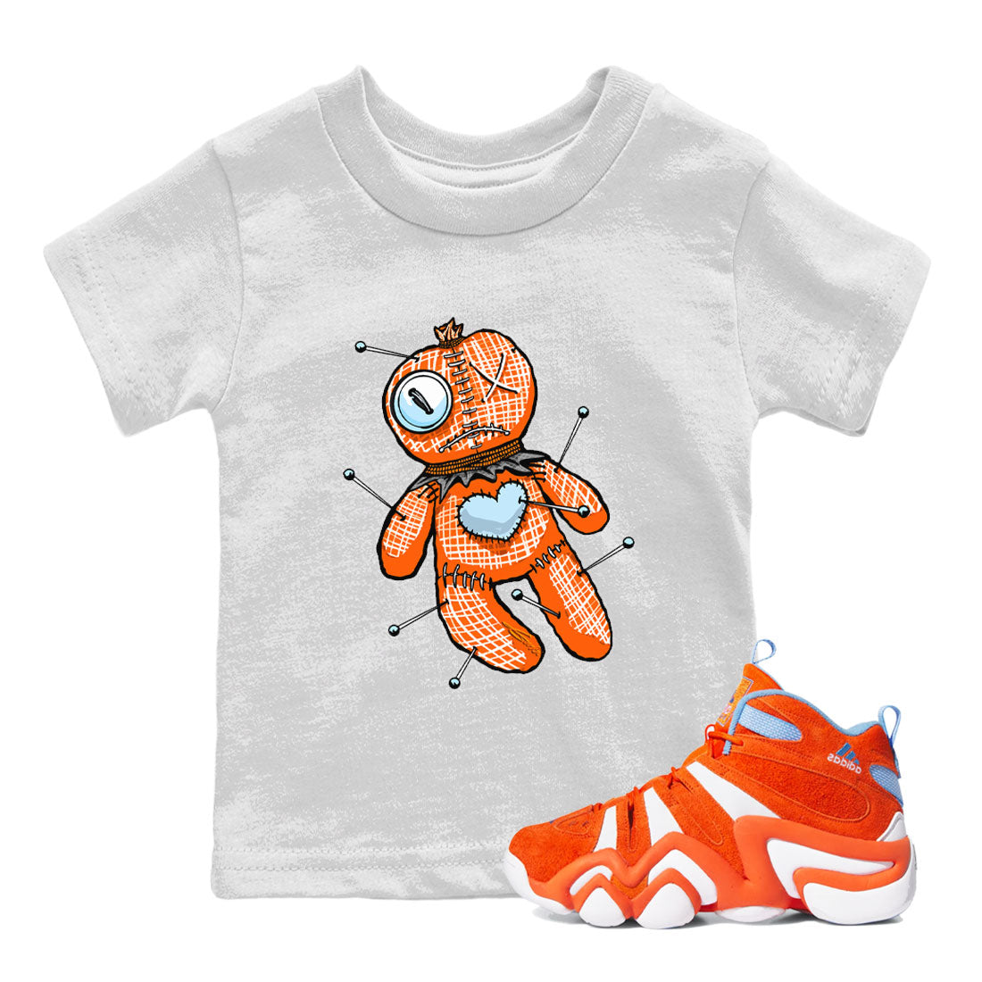 Linen Voodoo Doll snkmatch Tee Kids - Crazy 8 Team Orange