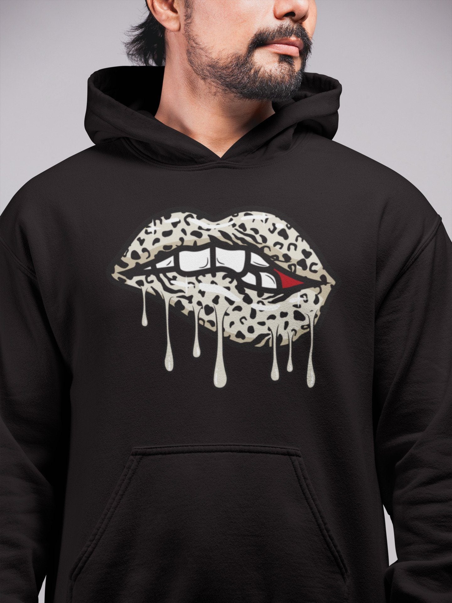 Lips Bite Unisex Tops - Air Jordan 11 Animal Instinct
