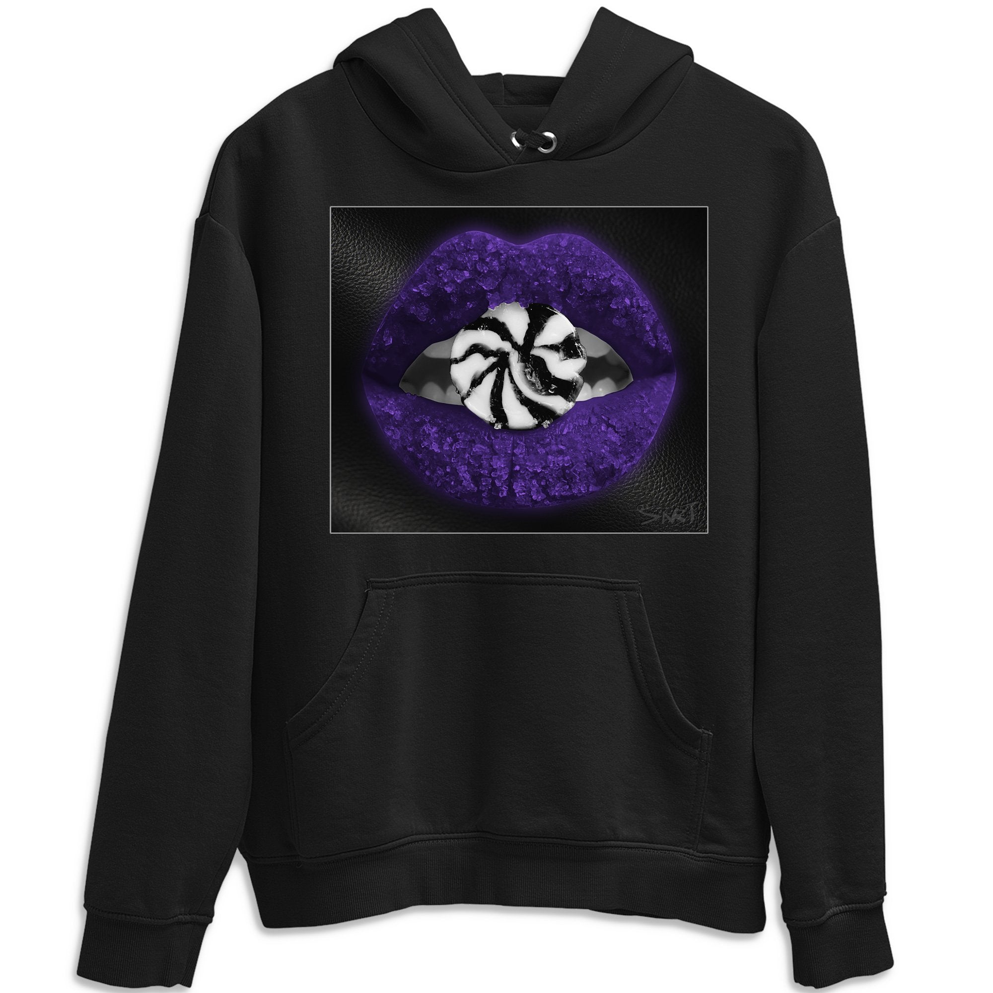 Lips Candy Unisex Tops - Air Jordan 1 Court Purple