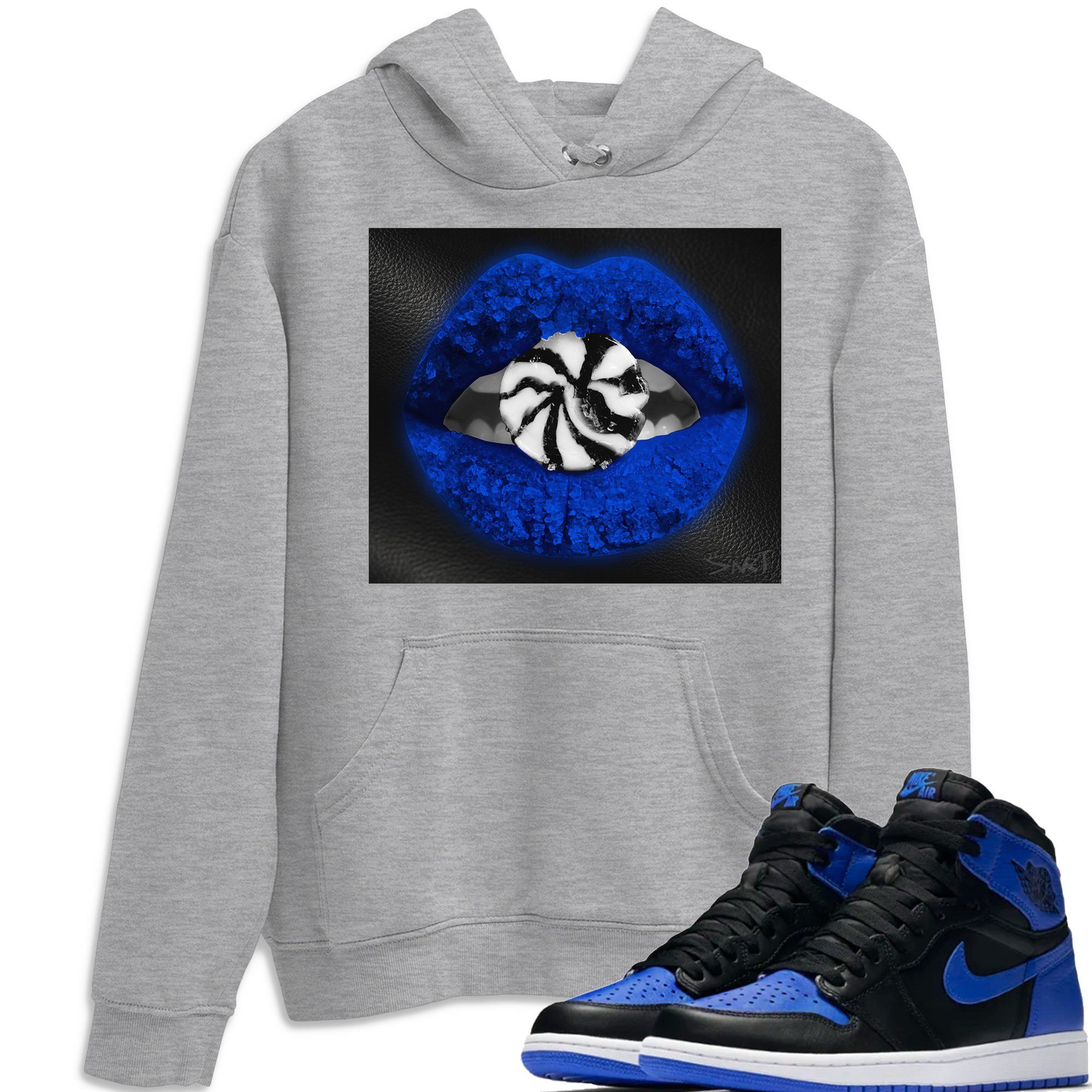 Lips Candy Unisex Tops - Air Jordan 1 Royal Black
