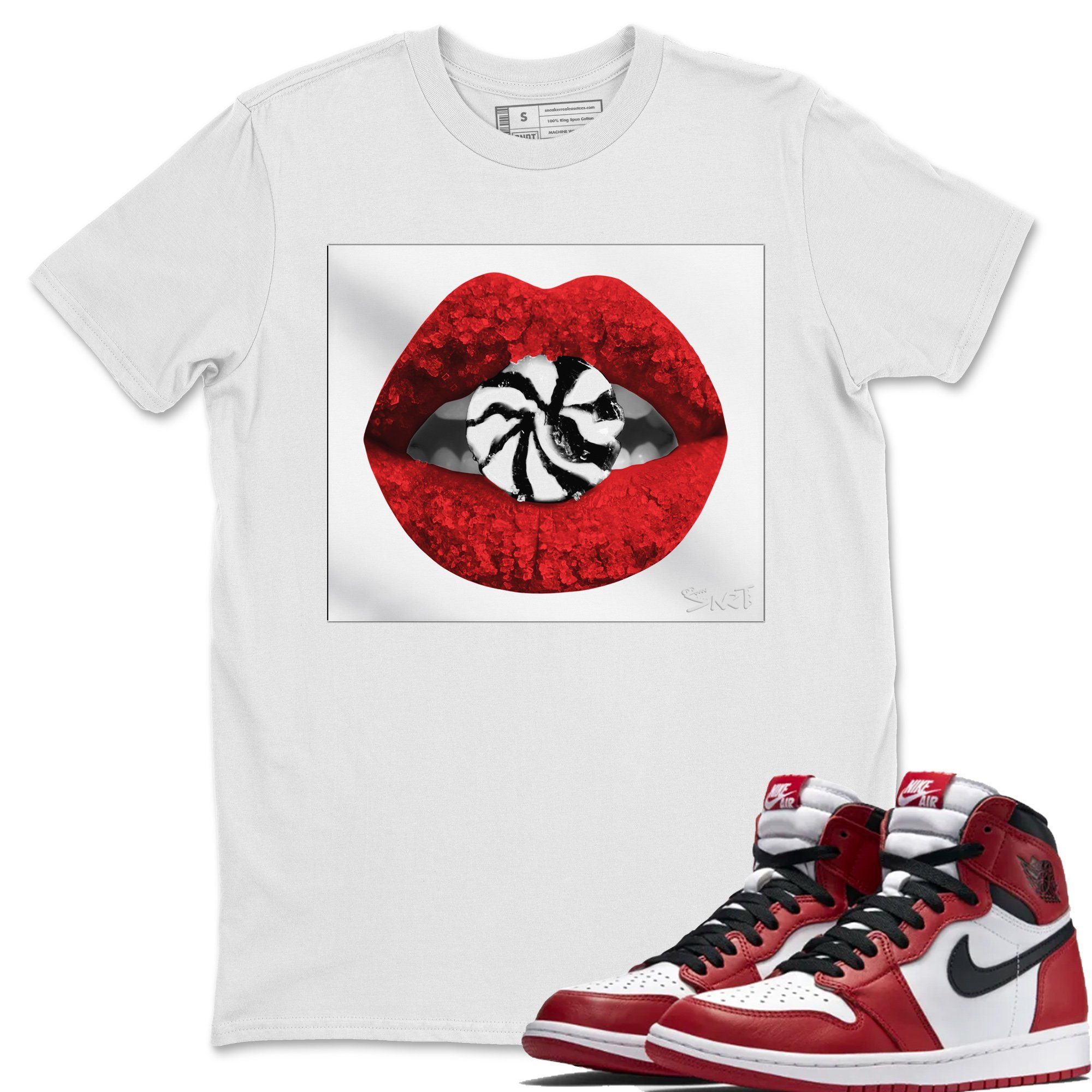 Lips Candy Unisex Tops - Air Jordan 1 Varsity Red