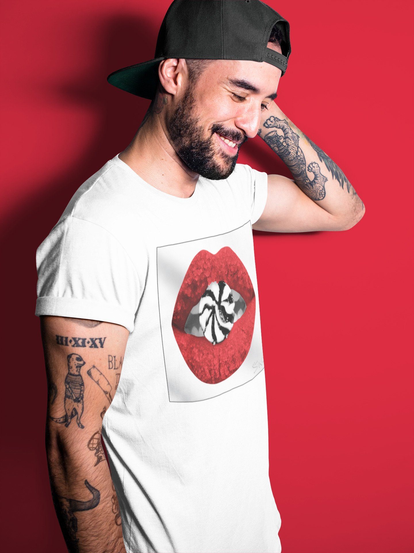 Lips Candy Unisex Tops - Air Jordan 1 Varsity Red