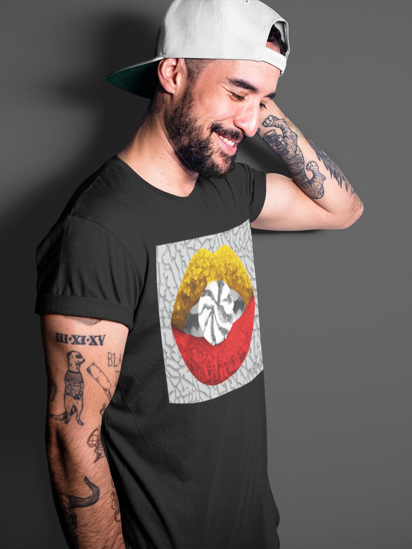 Lips Candy Unisex Tops - Air Jordan 3 Cool Grey