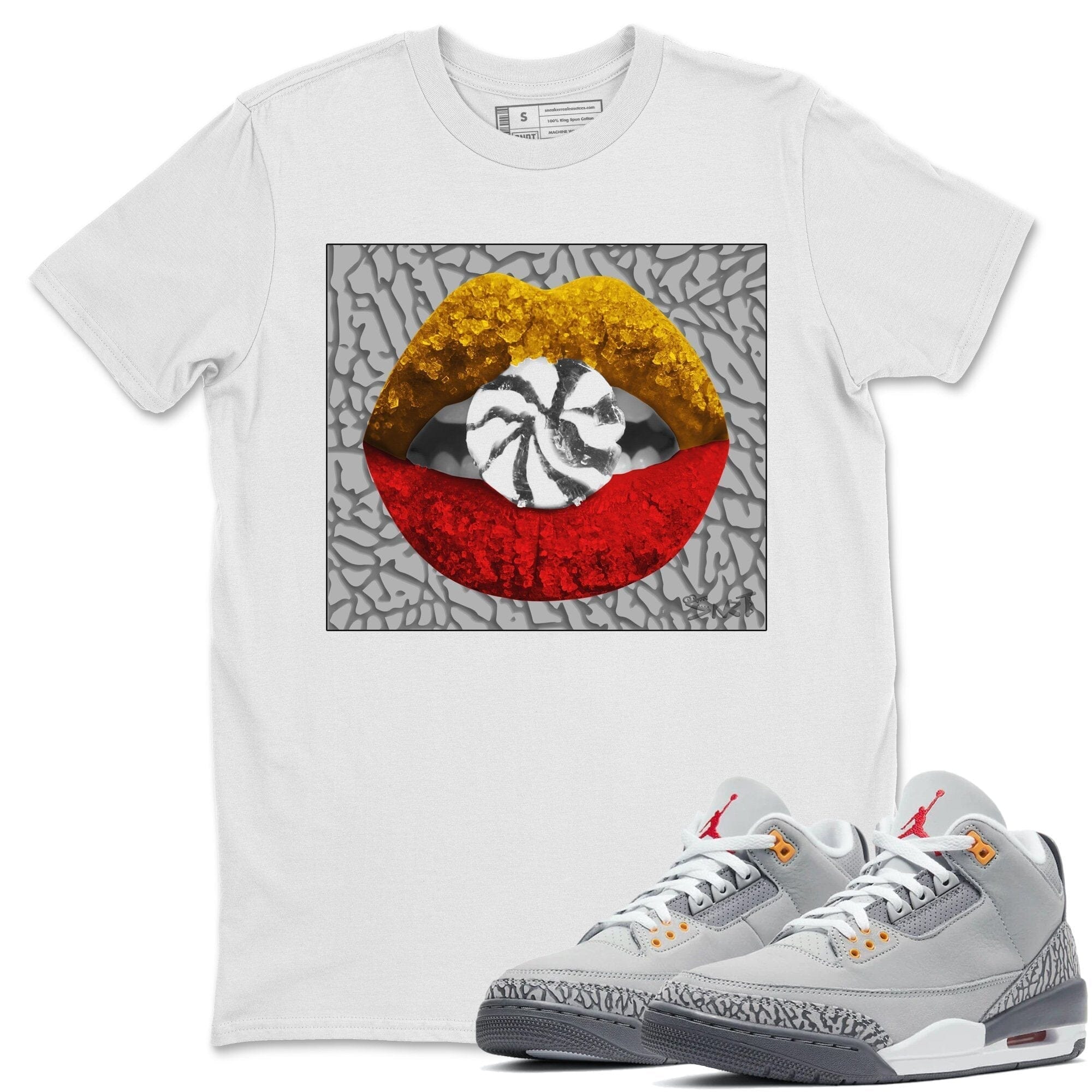 Lips Candy Unisex Tops - Air Jordan 3 Cool Grey