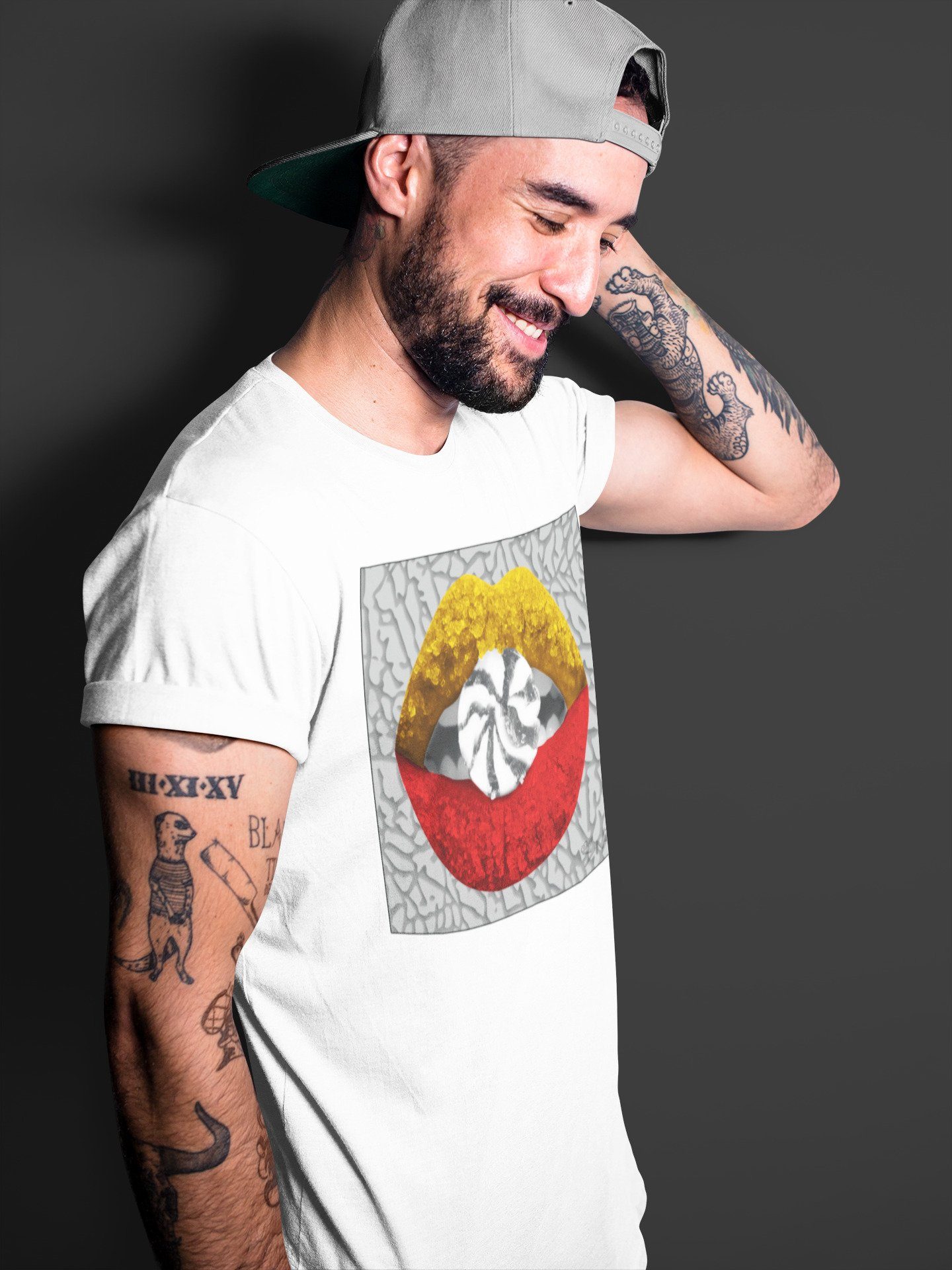 Lips Candy Unisex Tops - Air Jordan 3 Cool Grey