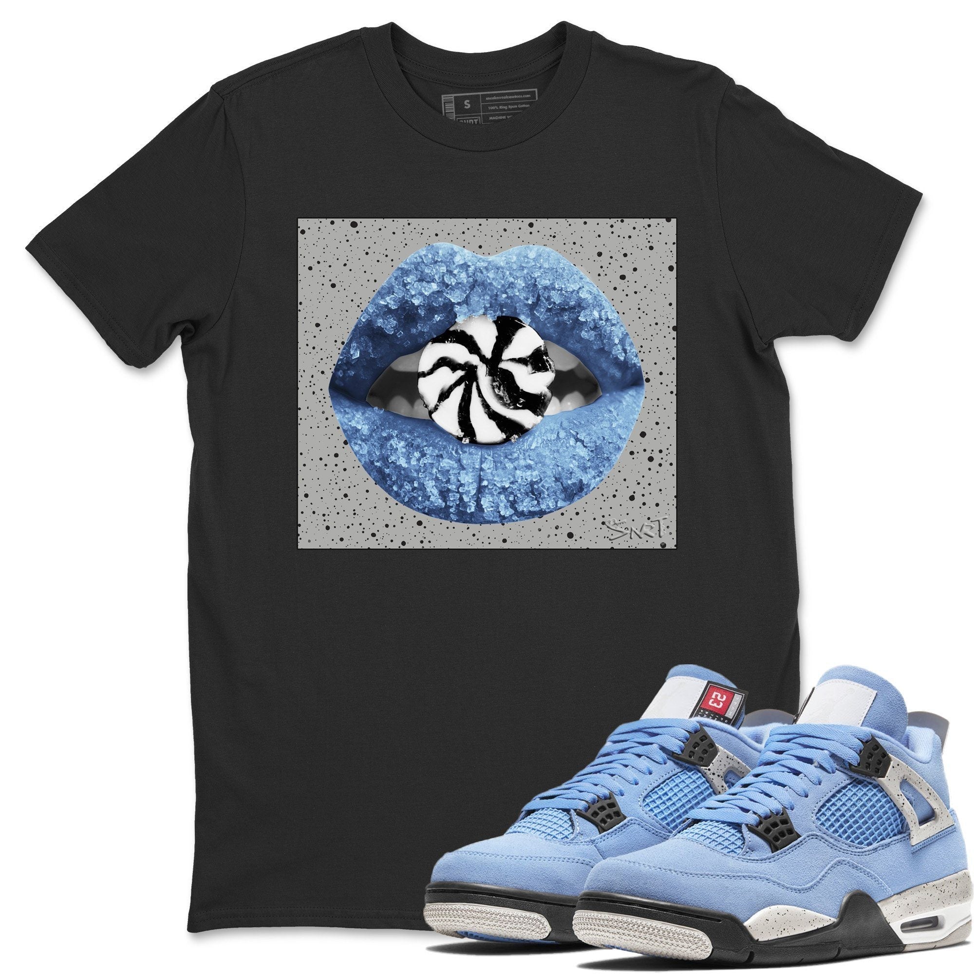 Lips Candy Unisex Tops - Air Jordan 4 University Blue