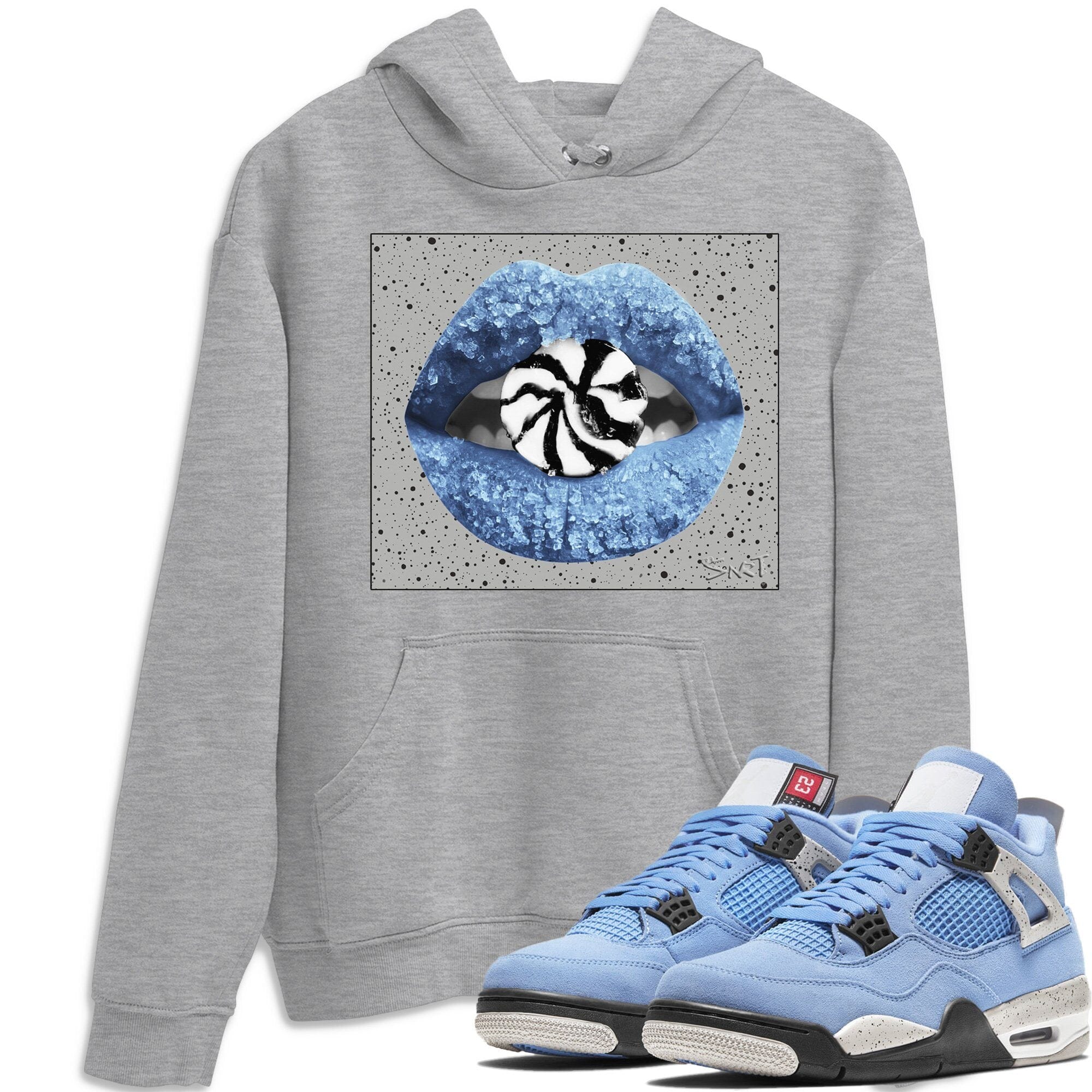 Lips Candy Unisex Tops - Air Jordan 4 University Blue