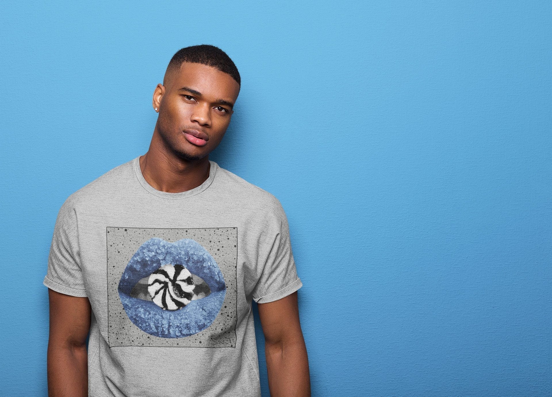 Lips Candy Unisex Tops - Air Jordan 4 University Blue