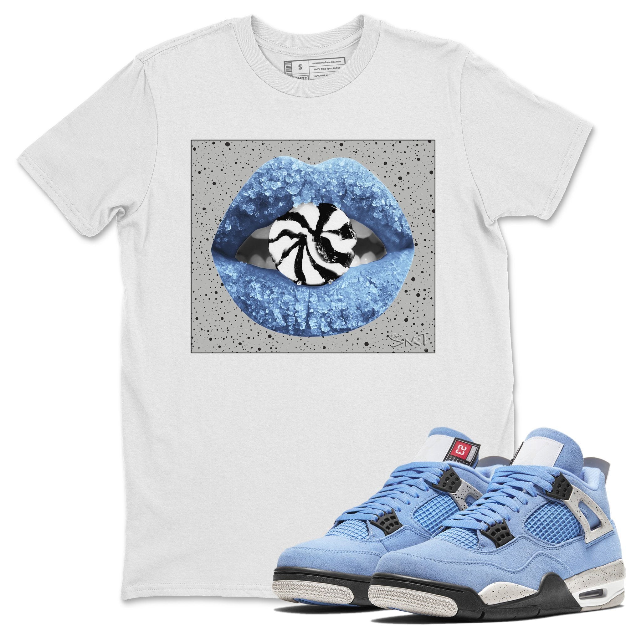 Lips Candy Unisex Tops - Air Jordan 4 University Blue