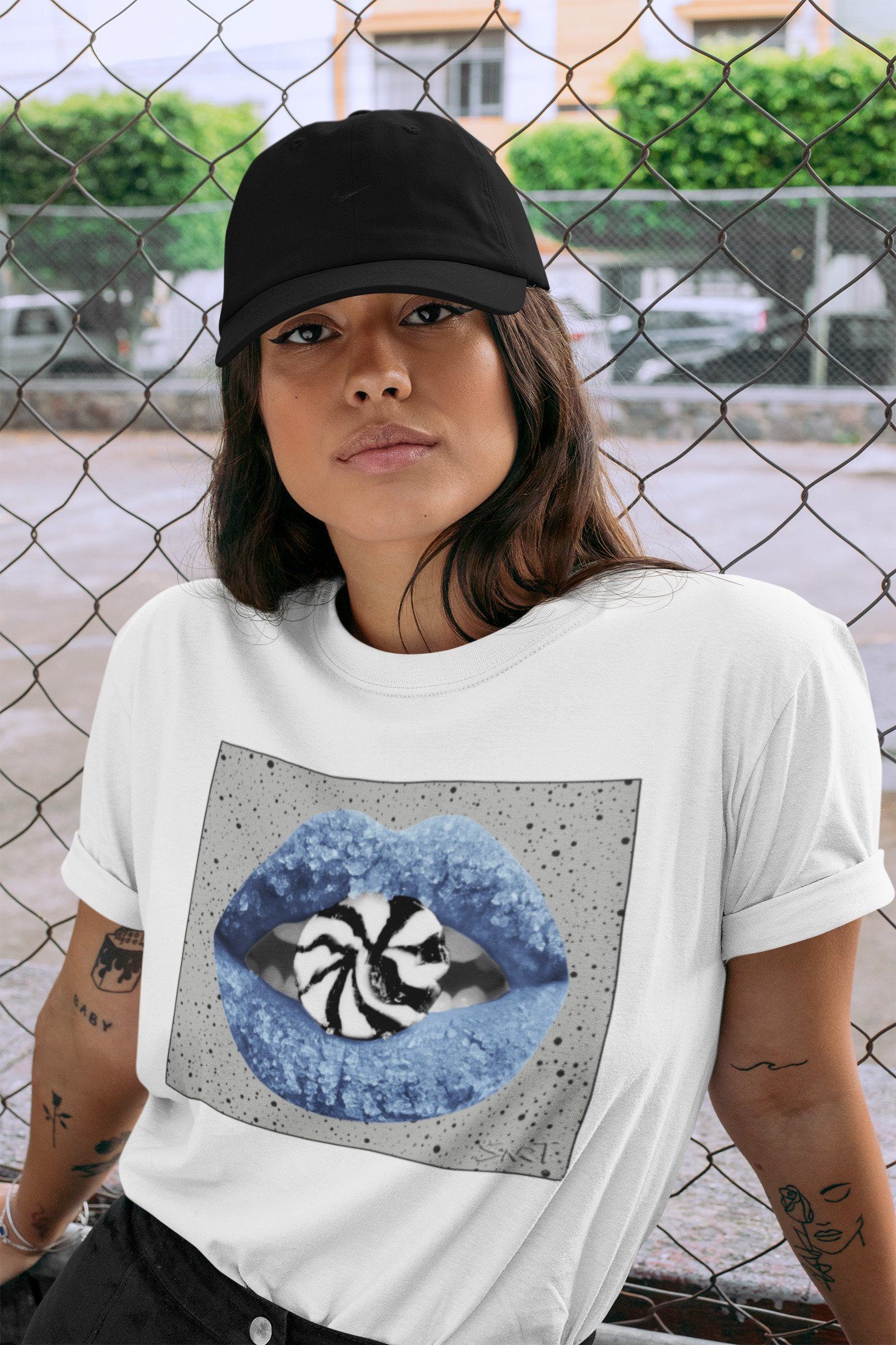 Lips Candy Unisex Tops - Air Jordan 4 University Blue