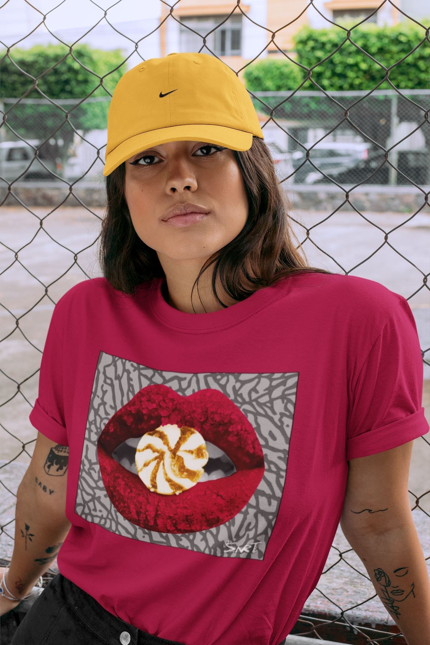 Lips Candy Unisex Tops - Air Jordan 3 Cardinal