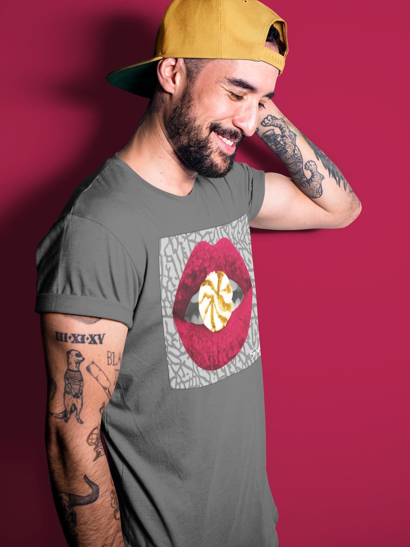 Lips Candy Unisex Tops - Air Jordan 3 Cardinal