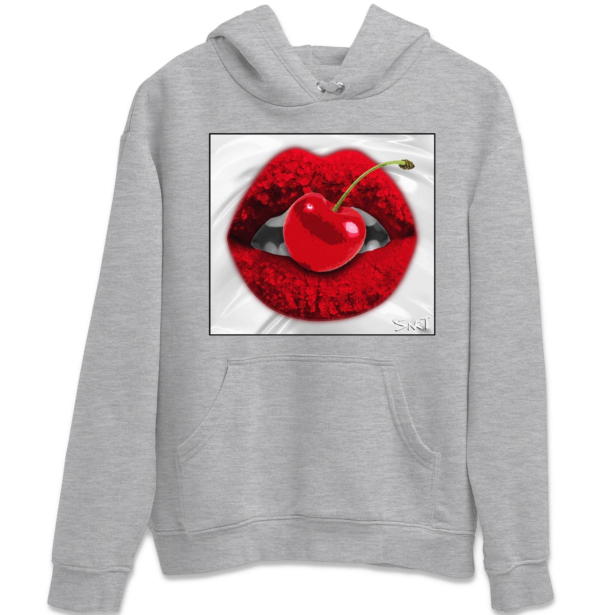 Lips Cherry Unisex Tops - Air Jordan 11 Cherry