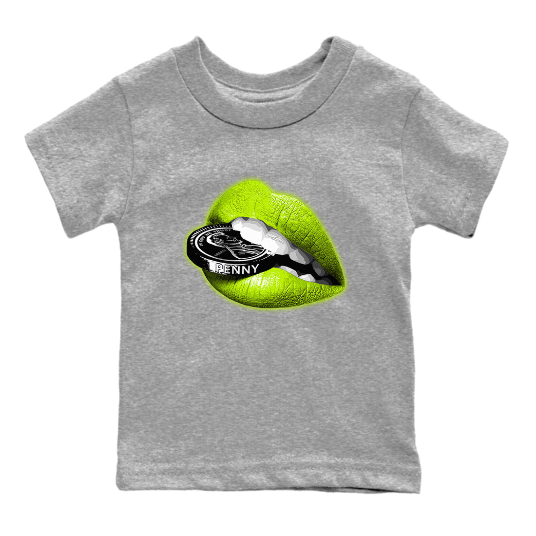 Lips Coin snkmatch Tees Kids - Air Foamposite One Black Volt