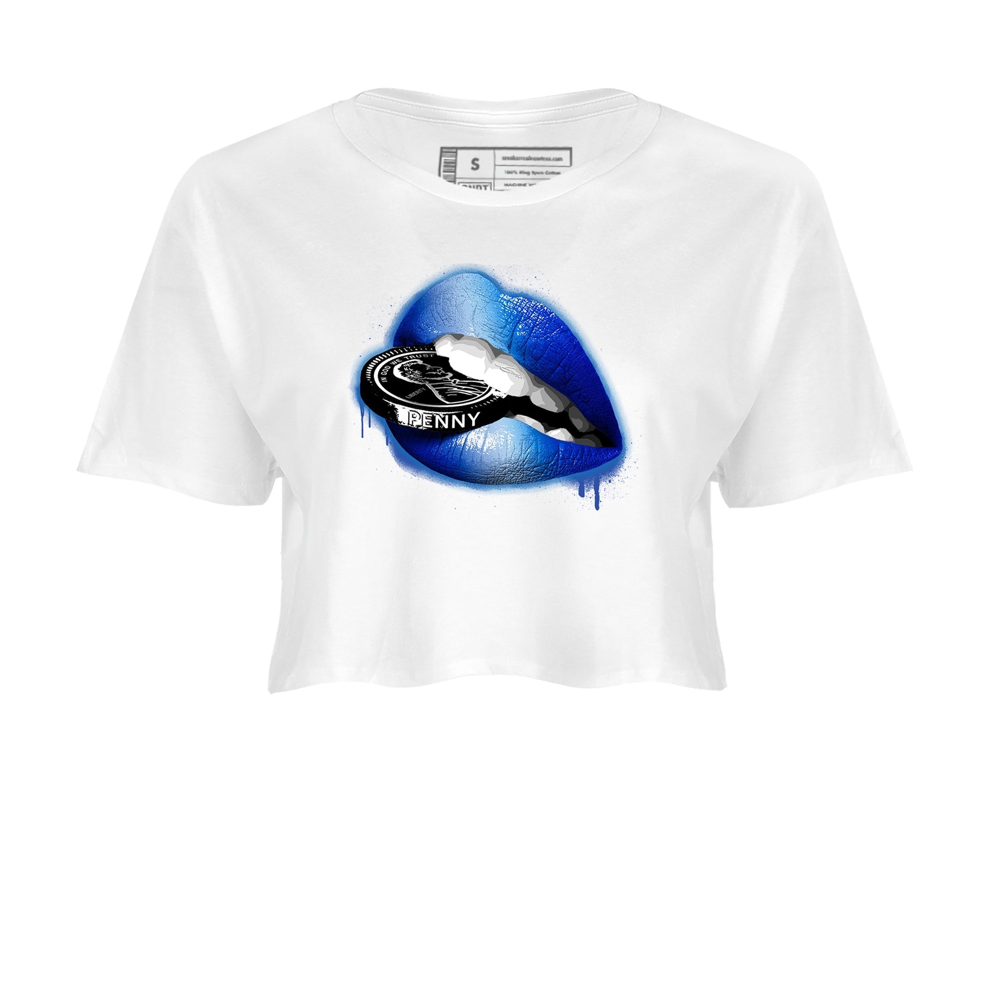 Lips Coin snkmatch Women's Top - Air Foamposite One Royal