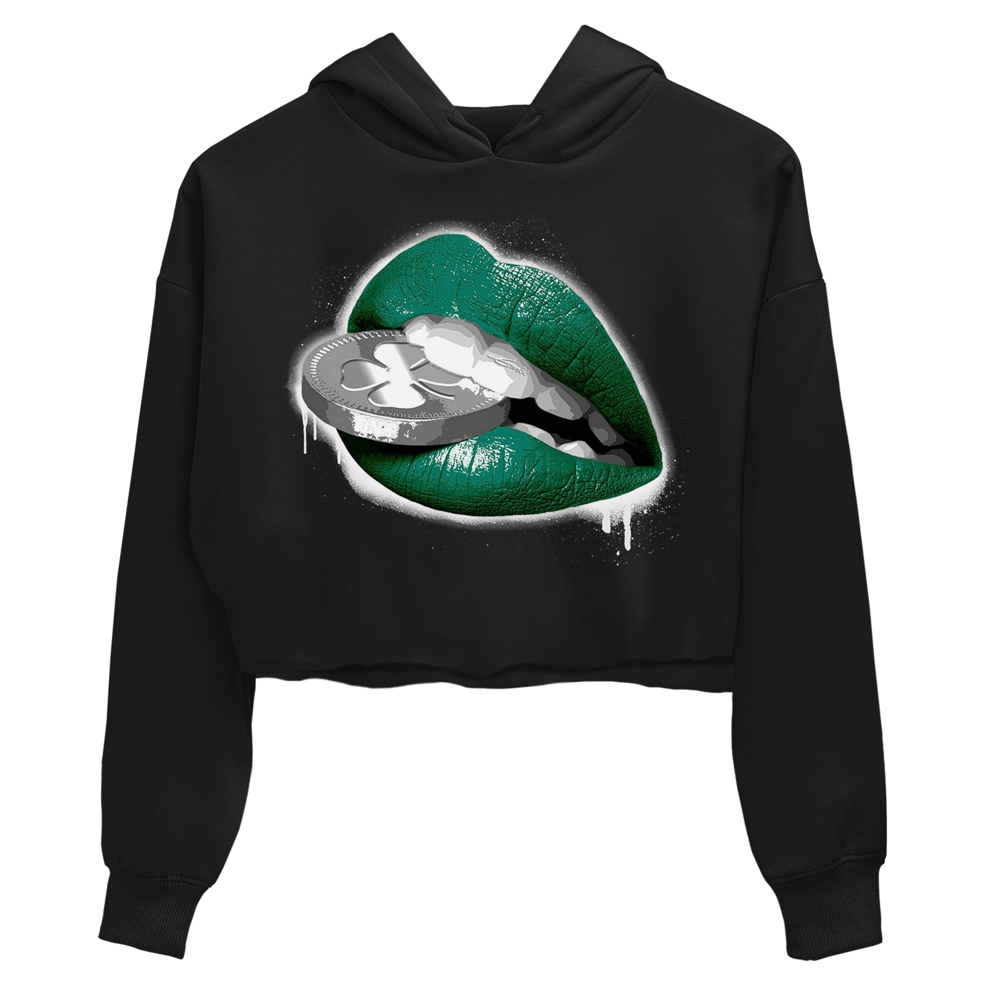 Lips Coin Women's Tops - Air Jordan 1 Gorge Green