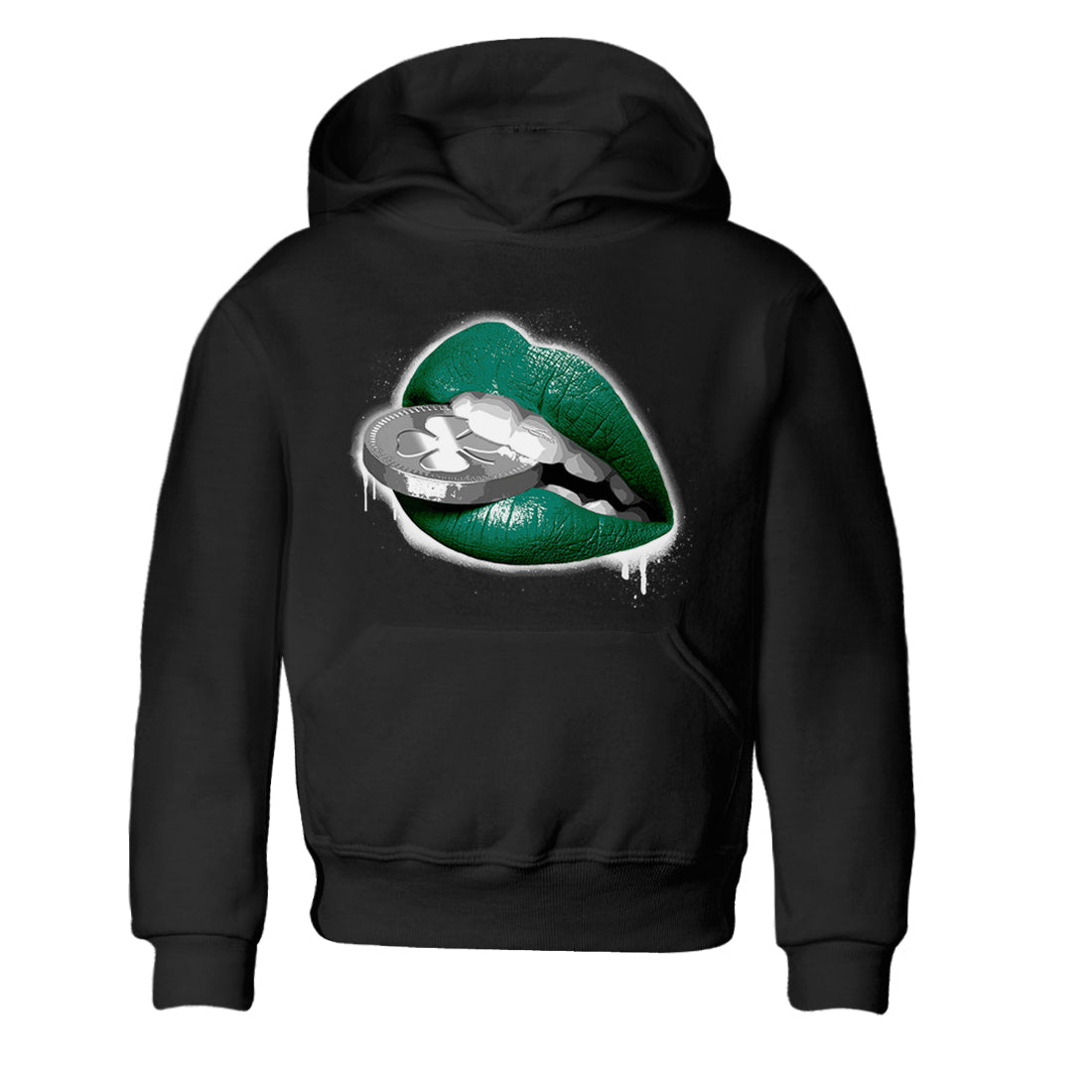 Lips Coin Kids Tops - Air Jordan 1 Gorge Green