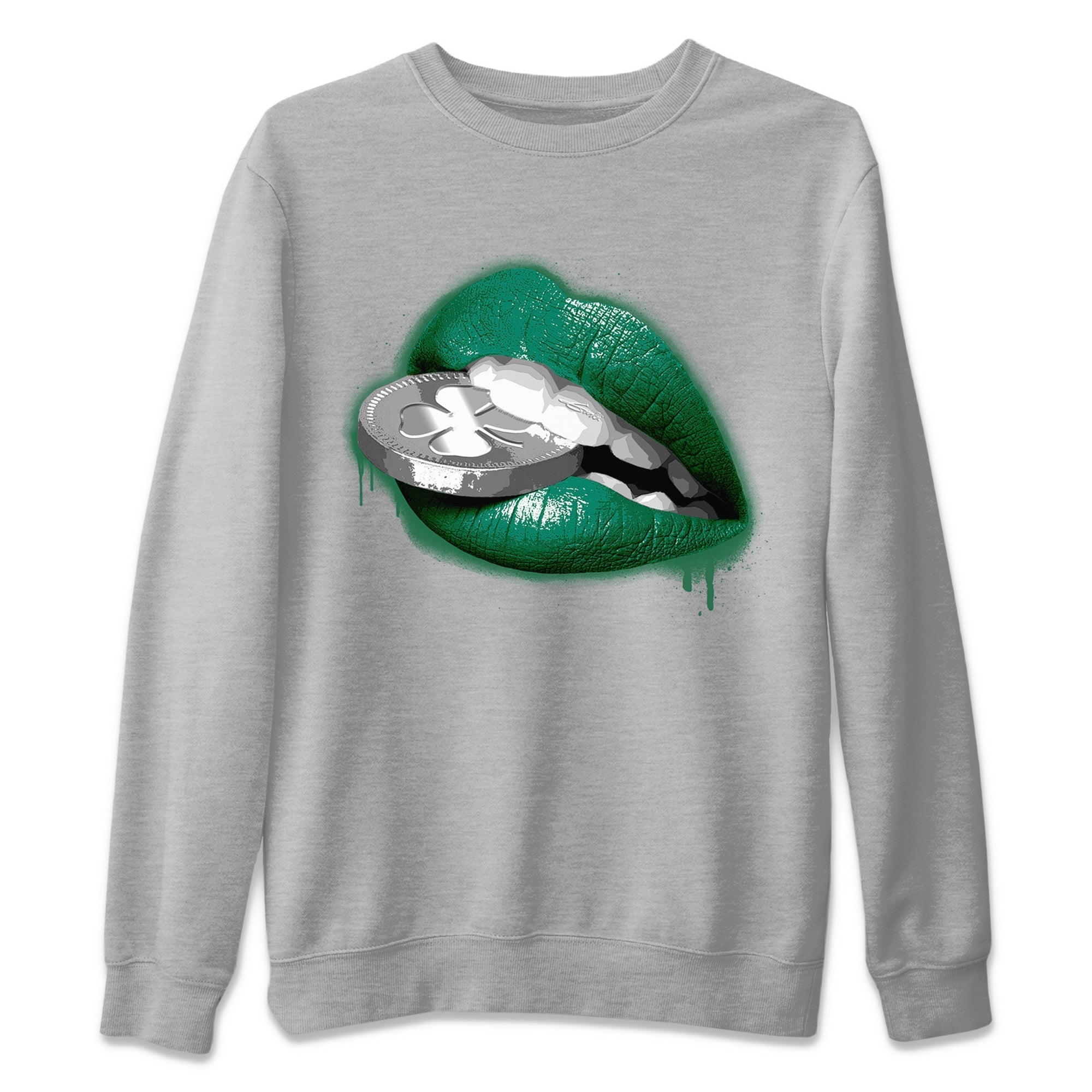 Lips Coin Unisex Tops - Air Jordan 1 Gorge Green