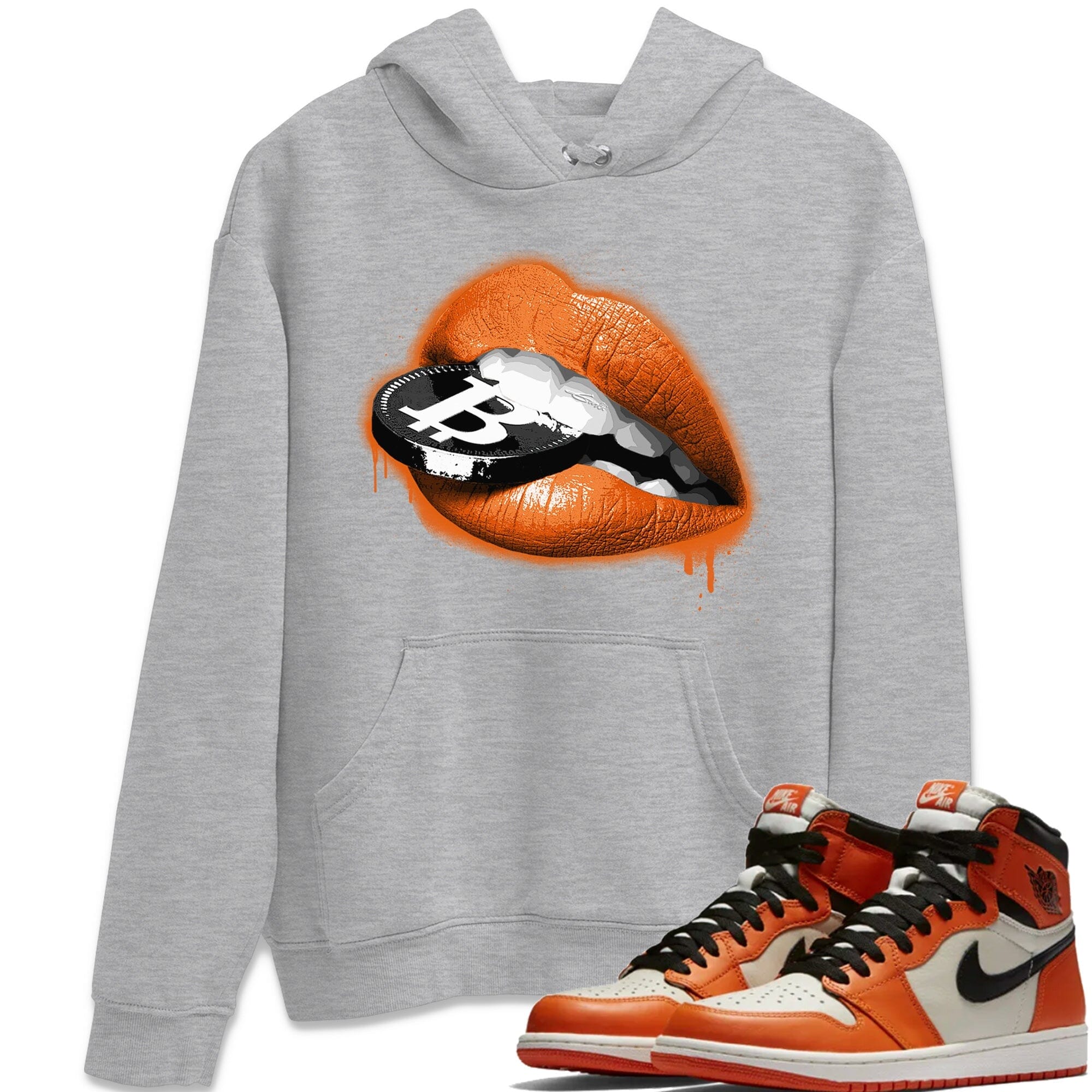 Lips Coin Unisex Tops - Air Jordan 1 Shattered Backboard Away