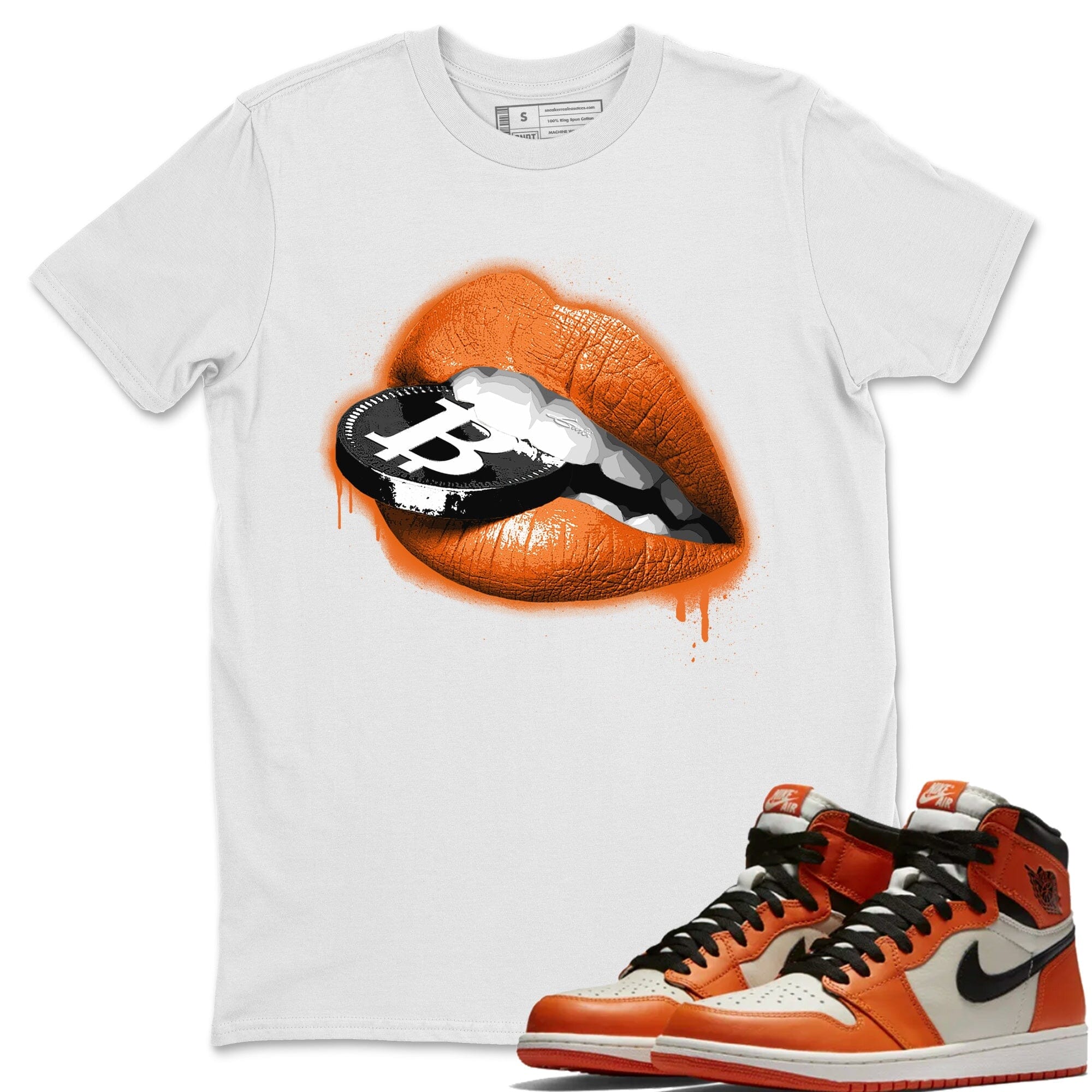 Lips Coin Unisex Tops - Air Jordan 1 Shattered Backboard Away