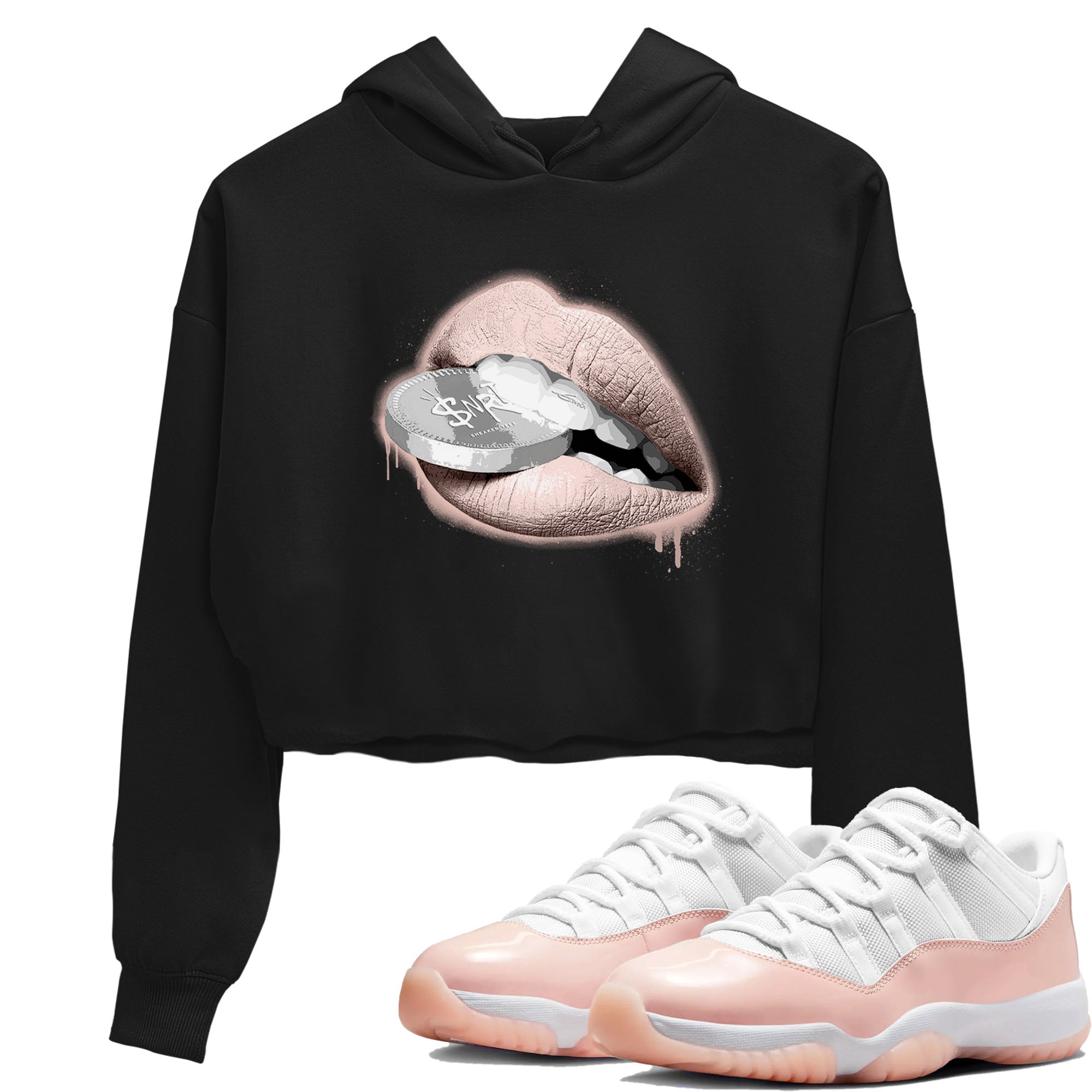 Lips Coin snkmatch Women's Top - Air Jordan 11 Legend Pink