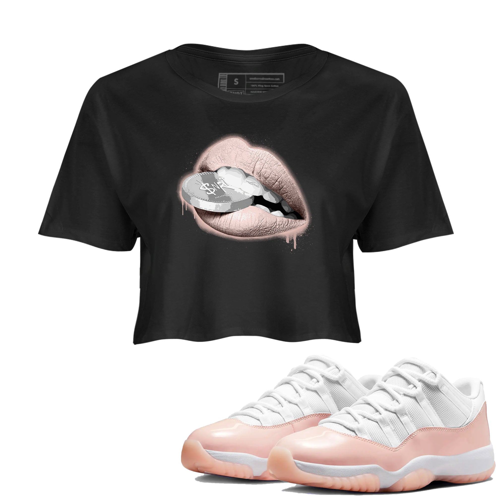 Lips Coin snkmatch Women's Top - Air Jordan 11 Legend Pink