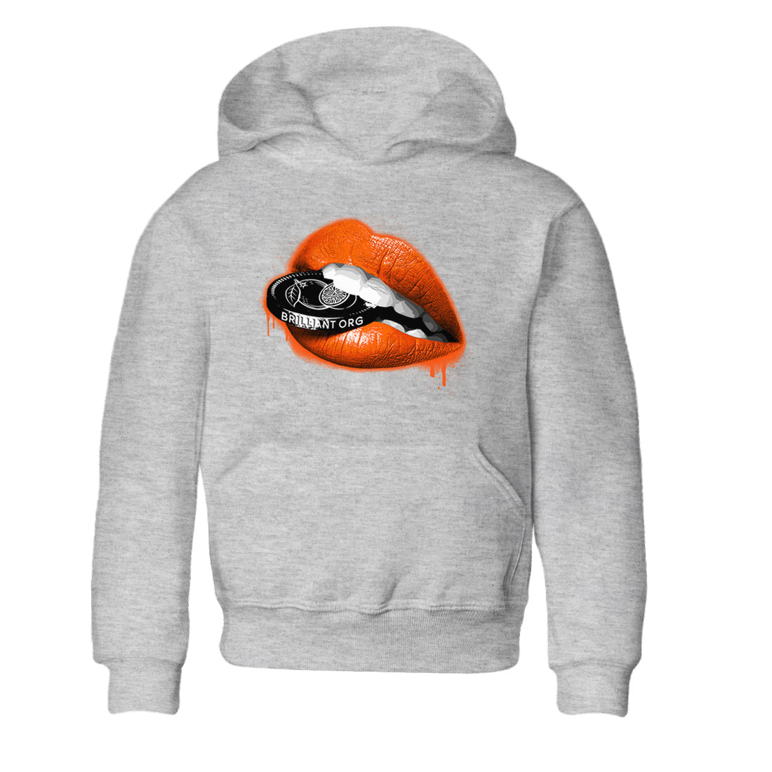 Lips Coin Kids Tops - Air Jordan 12 Brilliant Orange