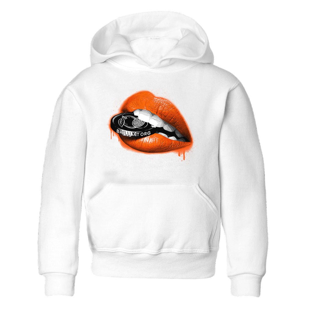 Lips Coin Kids Tops - Air Jordan 12 Brilliant Orange