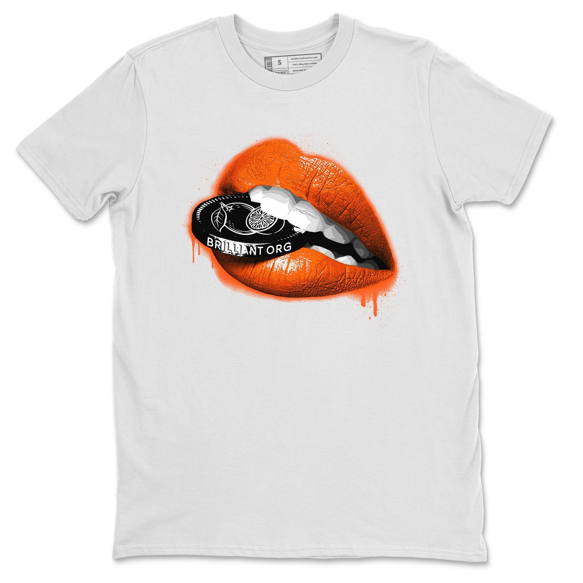 Lips Coin Unisex Tops - Air Jordan 12 Brilliant Orange