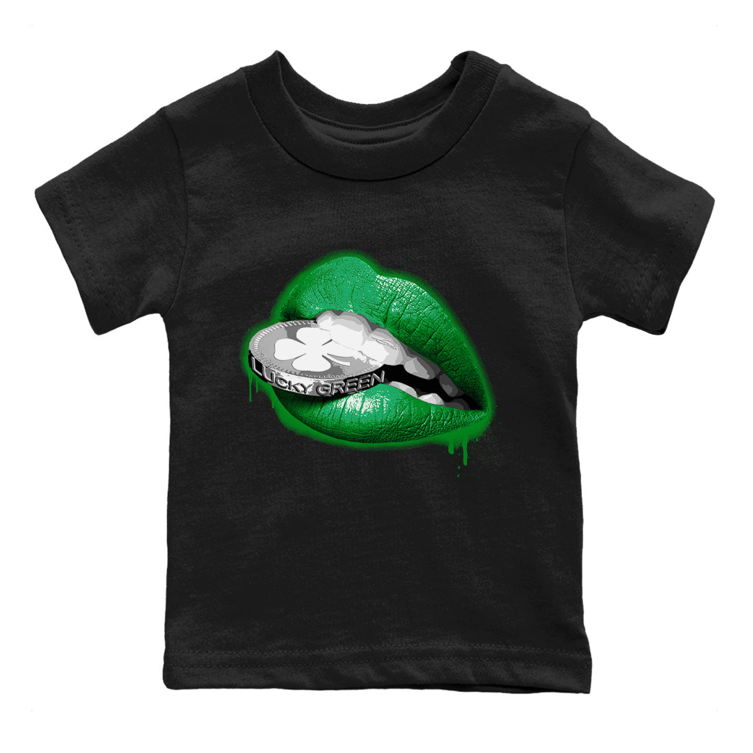 Lips Coin Kids Tops - Air Jordan 3 Lucky Green