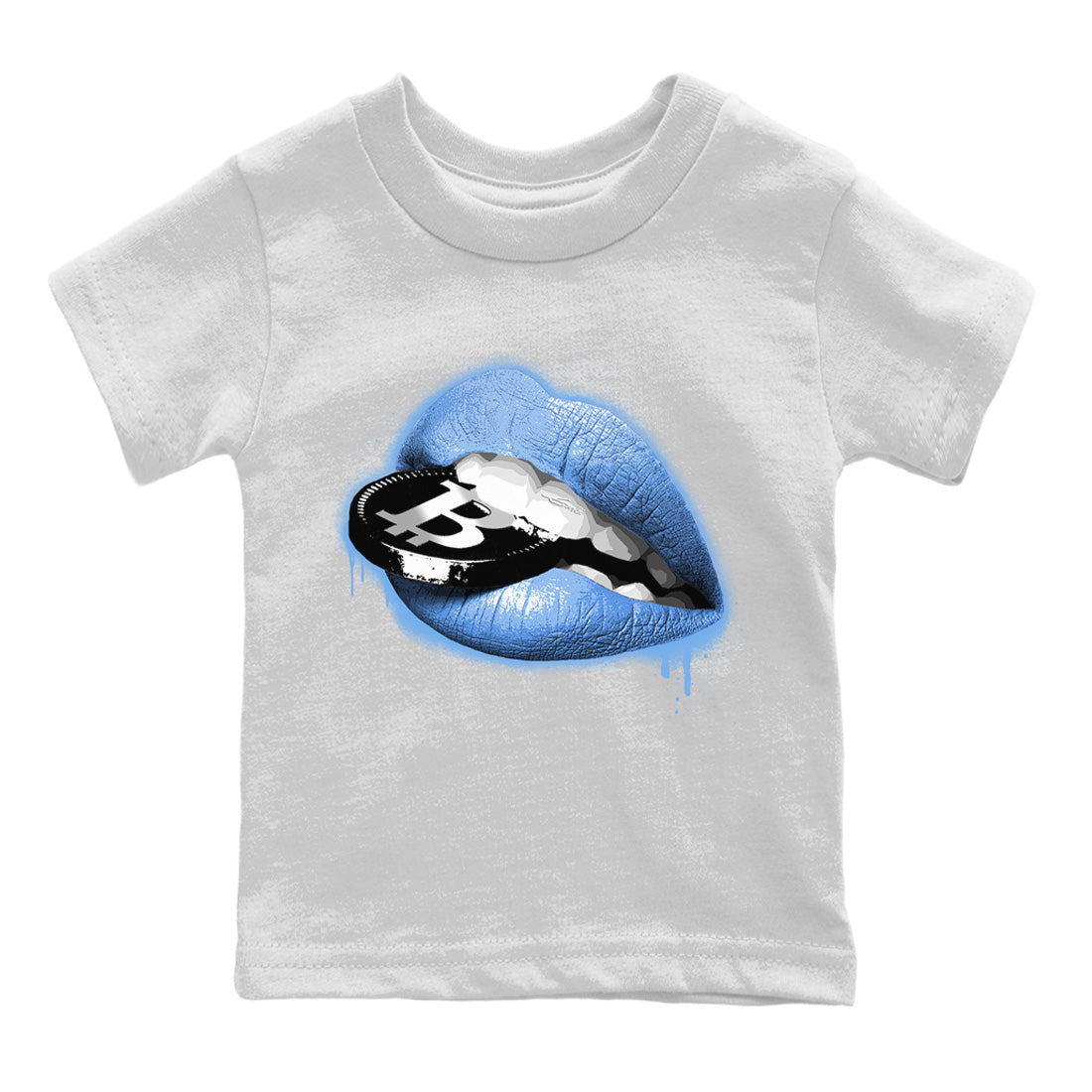 Lips Coin Kids Tops - Air Jordan 5 UNC
