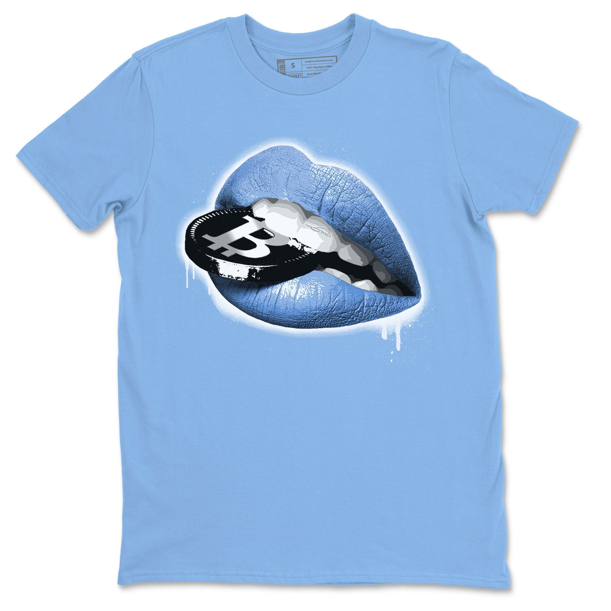 Lips Coin Unisex Tops - Air Jordan 5 UNC