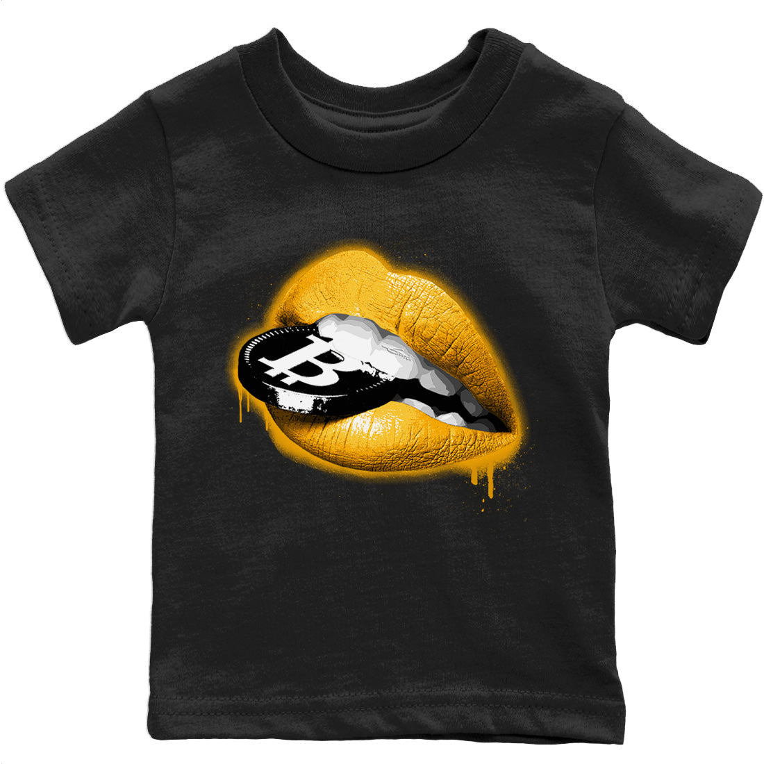 Lips Coin Kids Tops - Air Jordan 1 Yellow Toe