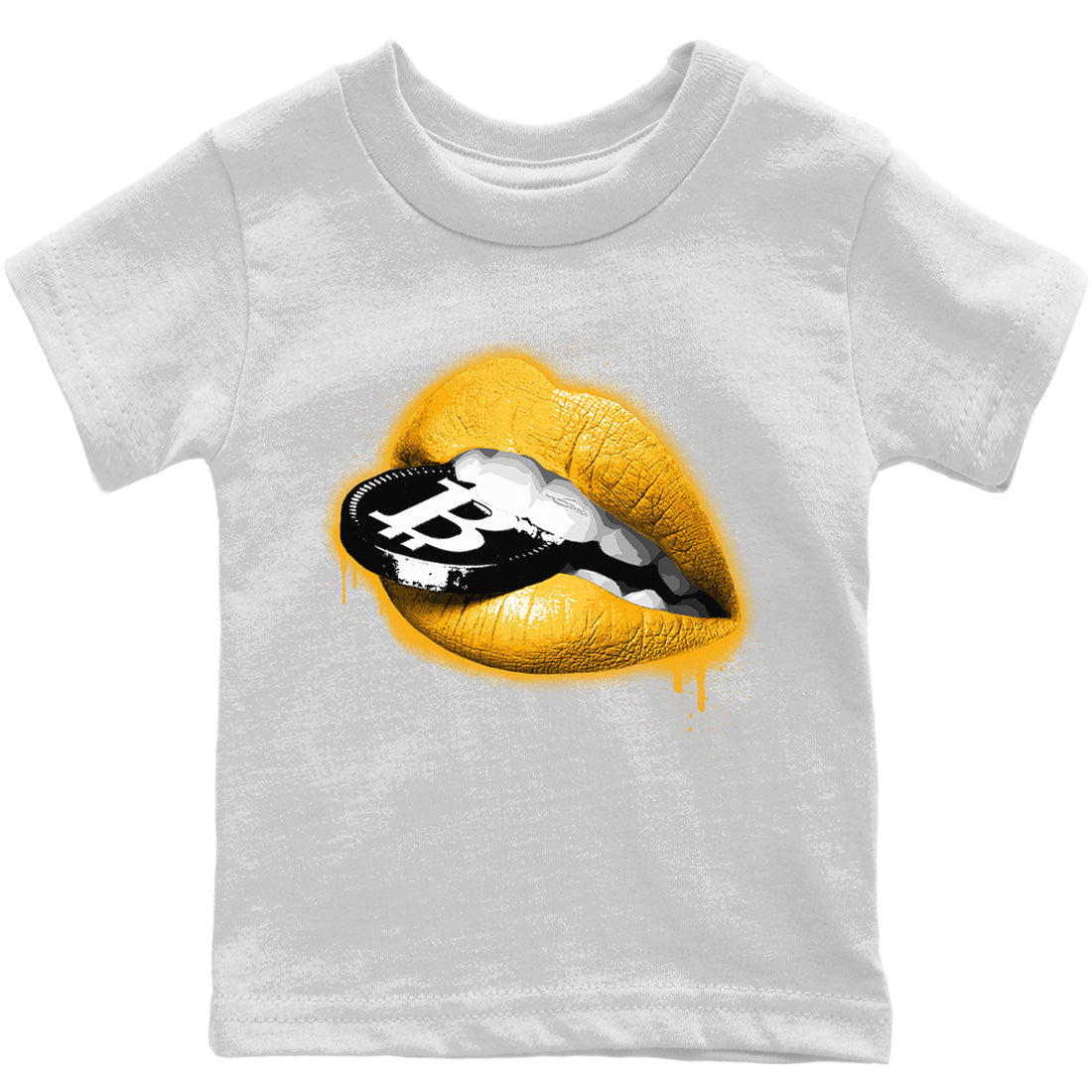 Lips Coin Kids Tops - Air Jordan 1 Yellow Toe