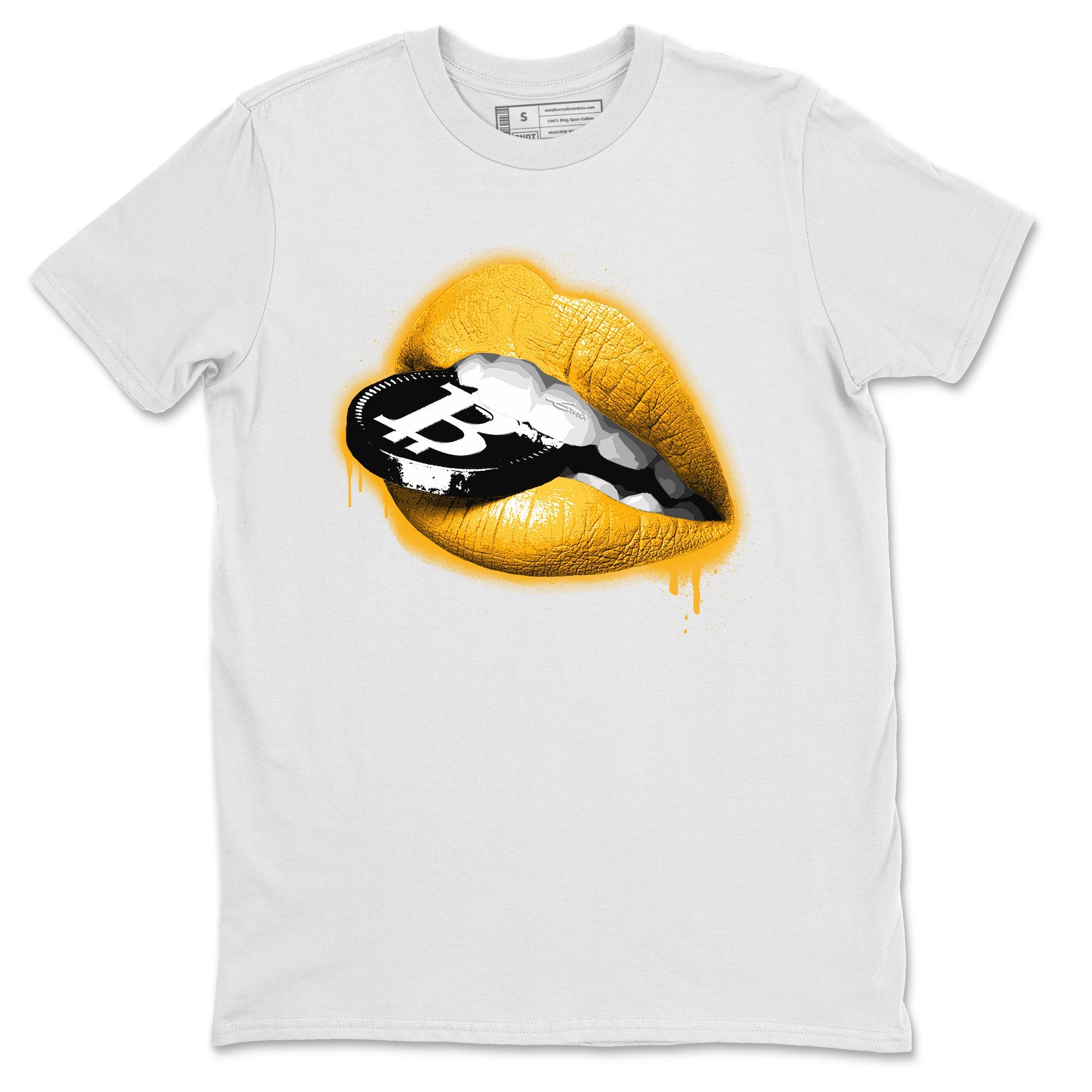 Lips Coin Unisex Tops - Air Jordan 1 Yellow Toe
