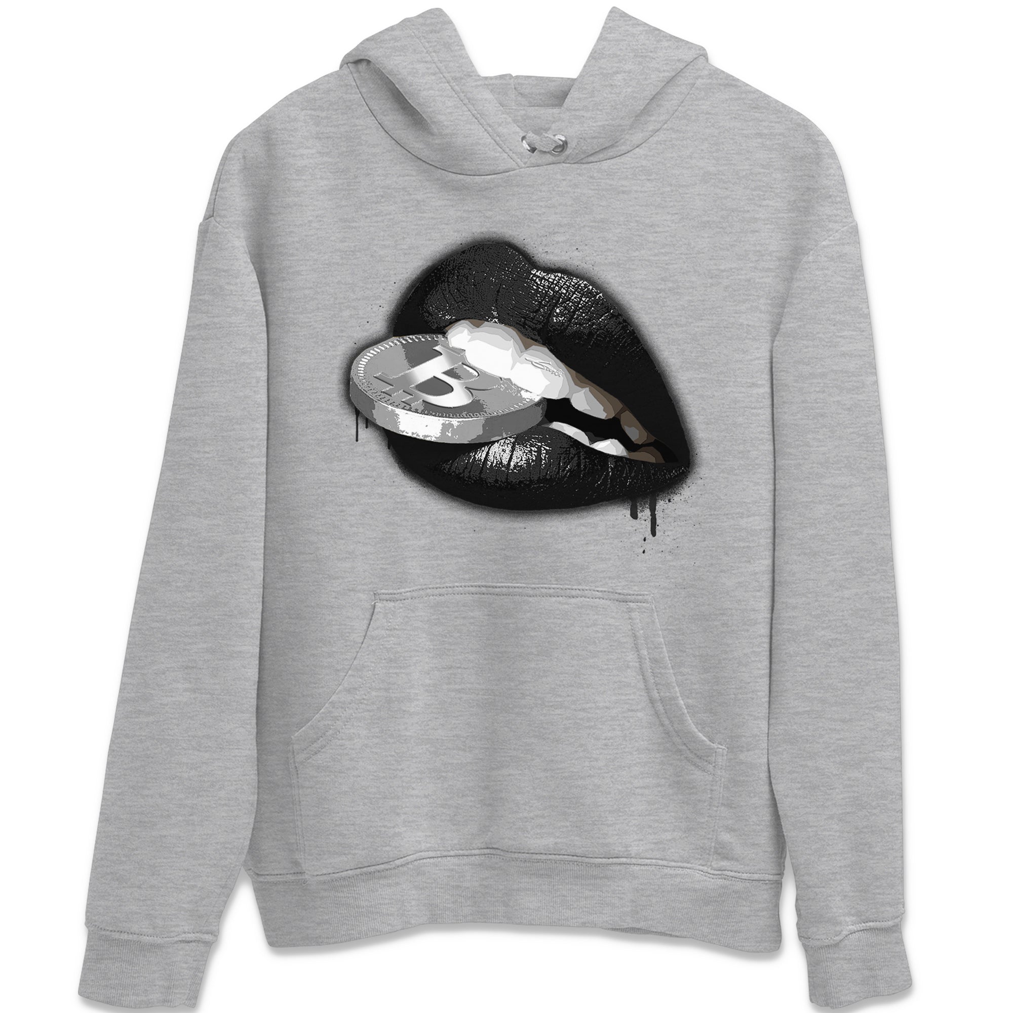 Lips Coin Unisex Tops - Air Jordan 4 Black Canvas