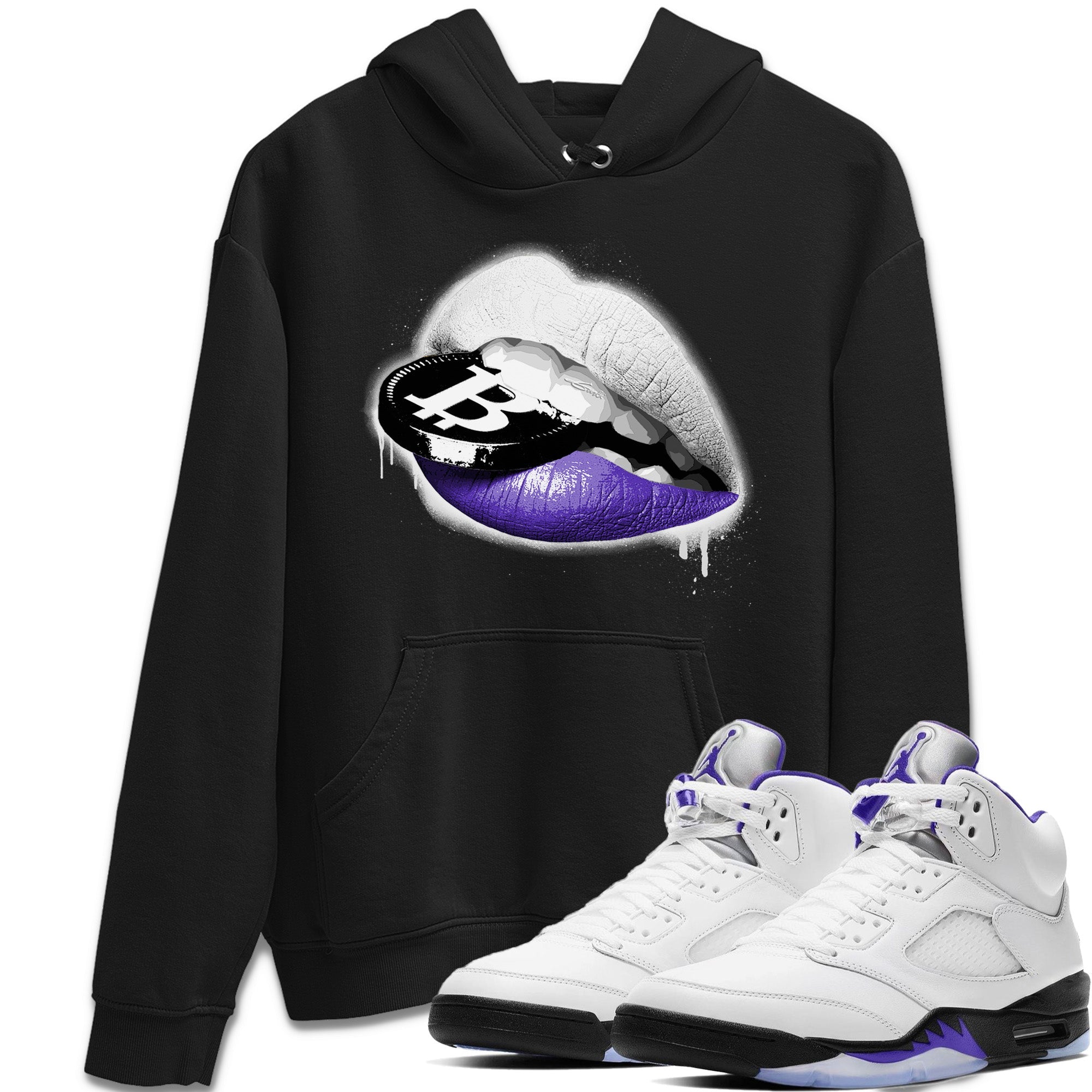 Lips Coin Unisex Tops - Air Jordan 5 Concord