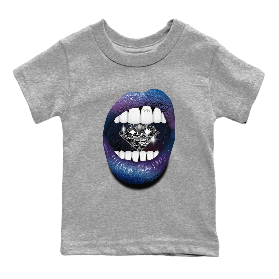 Lips Diamond snkmatch Tees Kids - Air Foamposite One Galaxy