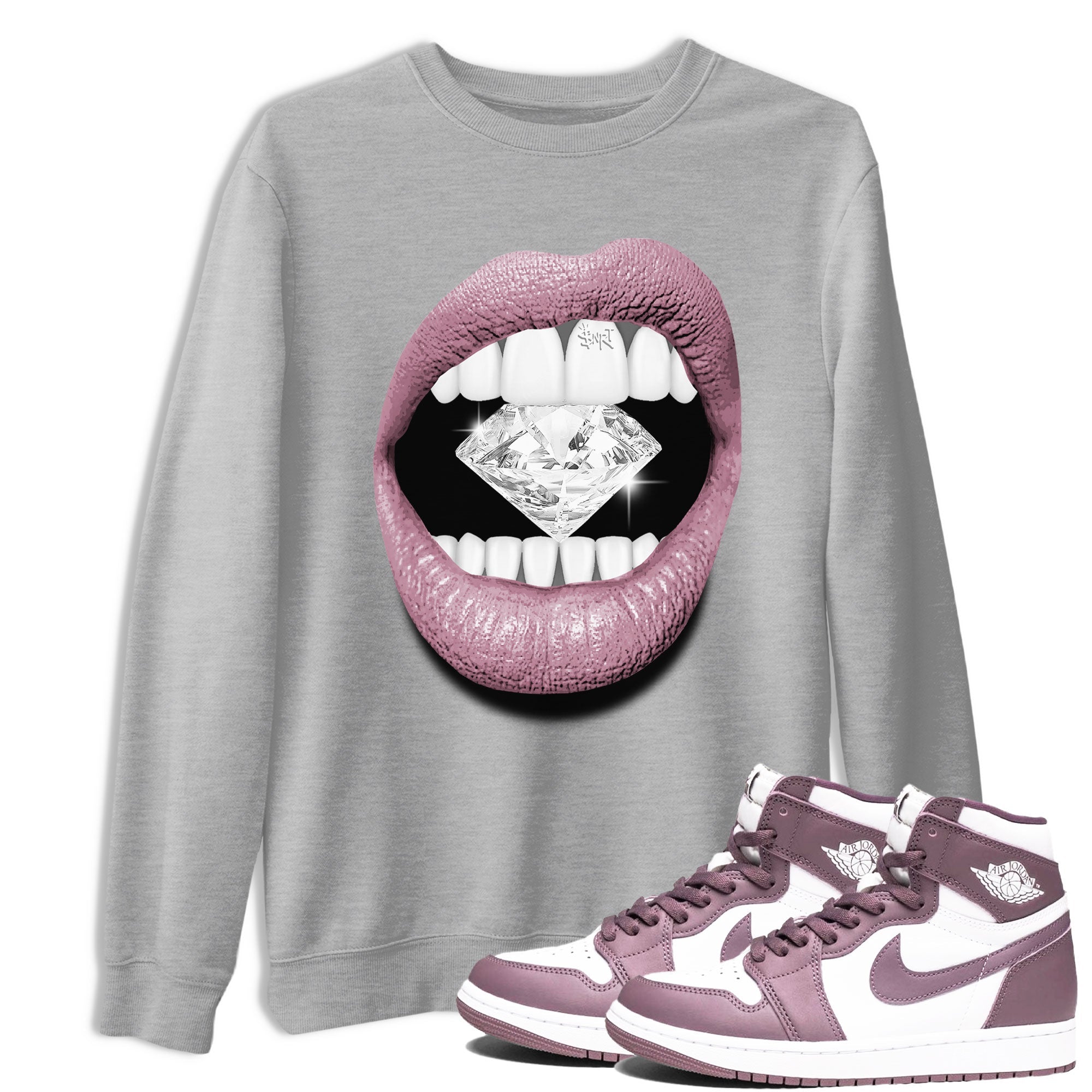 Lips Diamond snkmatch Tee - Air Jordan 1 Mauve