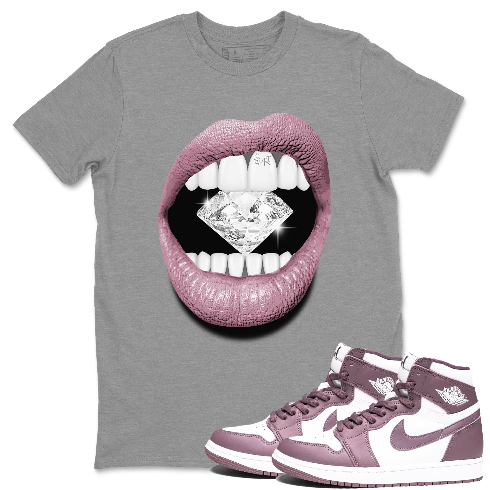 Lips Diamond snkmatch Tee - Air Jordan 1 Mauve