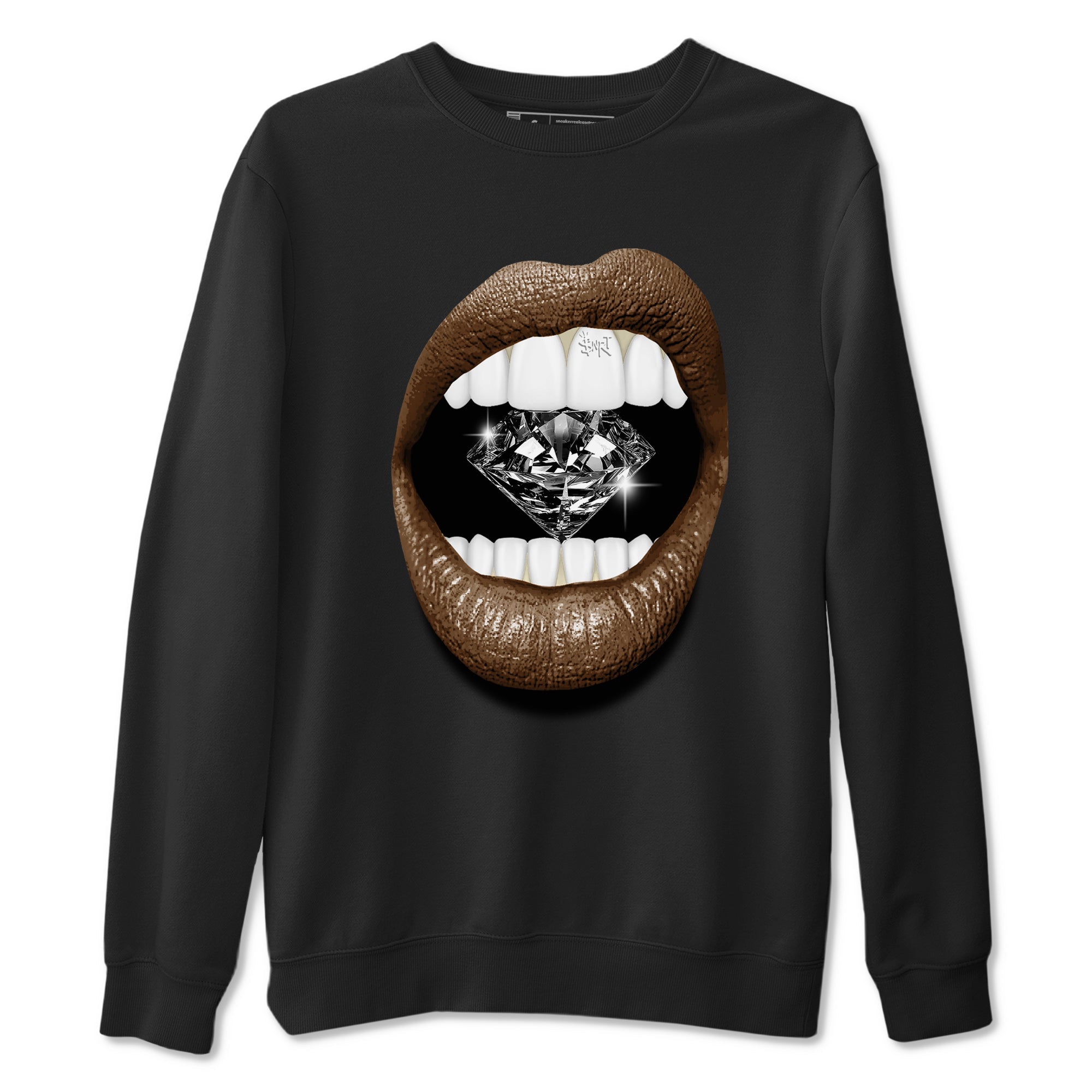 Lips Diamond snkmatch Tees - Air Jordan 1 Mocha