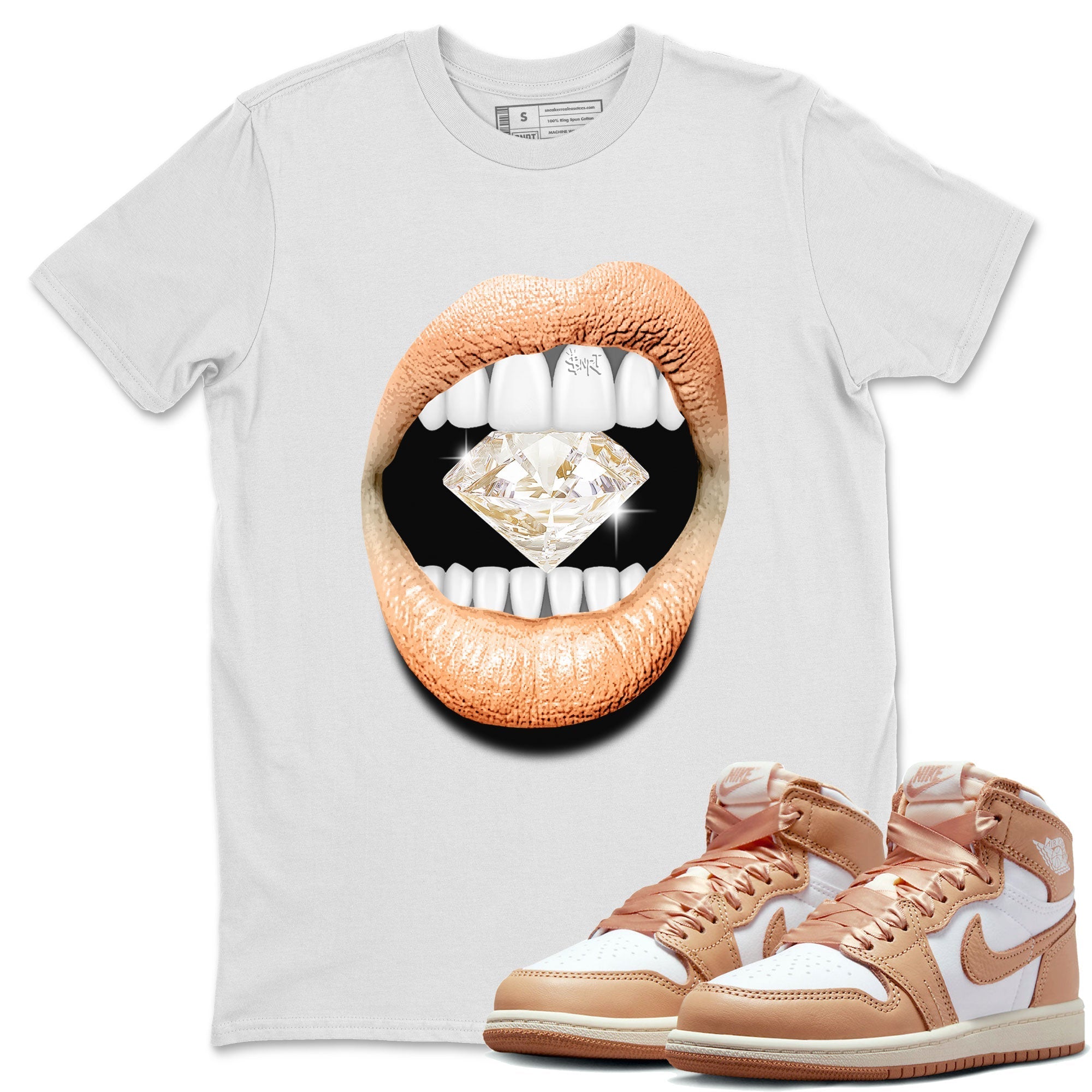 Lips Diamond snkmatch Tee - Air Jordan 1 Praline